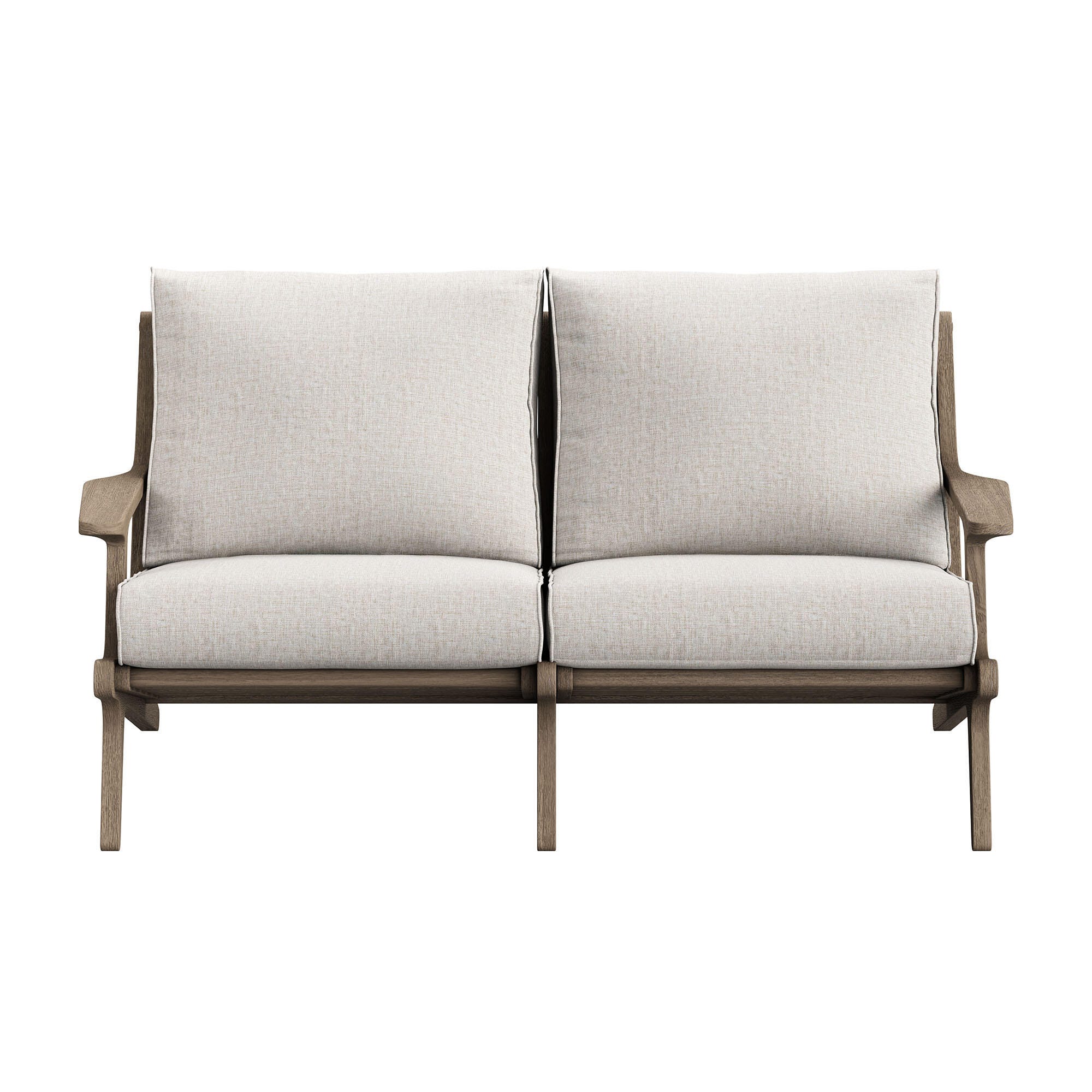 Modway Saratoga Outdoor Loveseat, Pebble, large