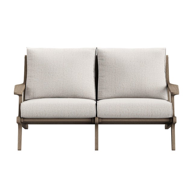Modway Saratoga Outdoor Loveseat, Pebble
