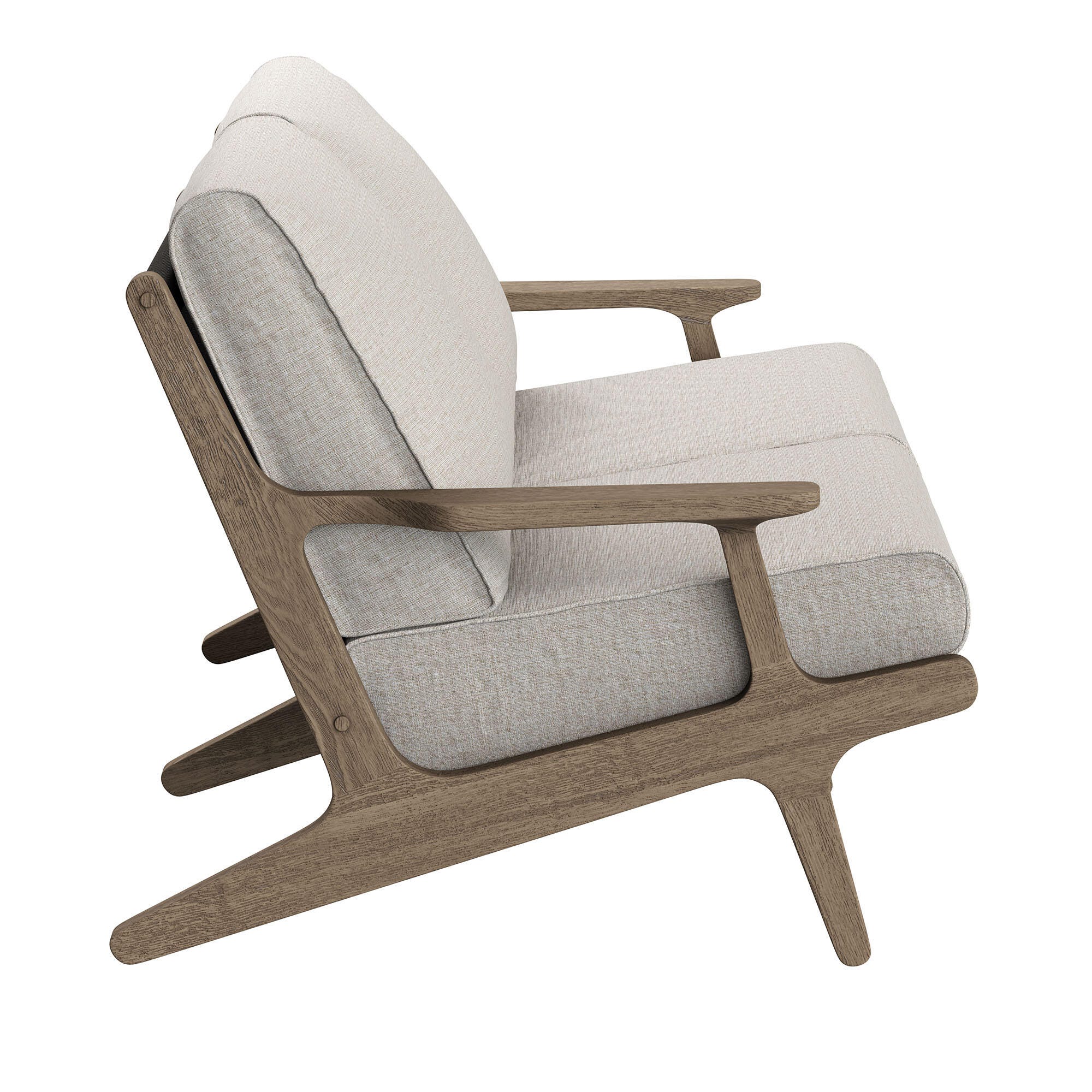 Modway Saratoga Outdoor Loveseat, Pebble, large