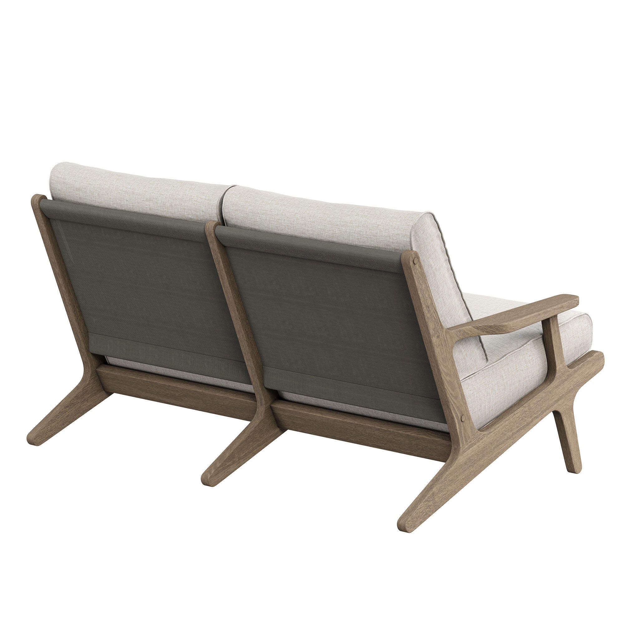 Modway Saratoga Outdoor Loveseat, Pebble, large