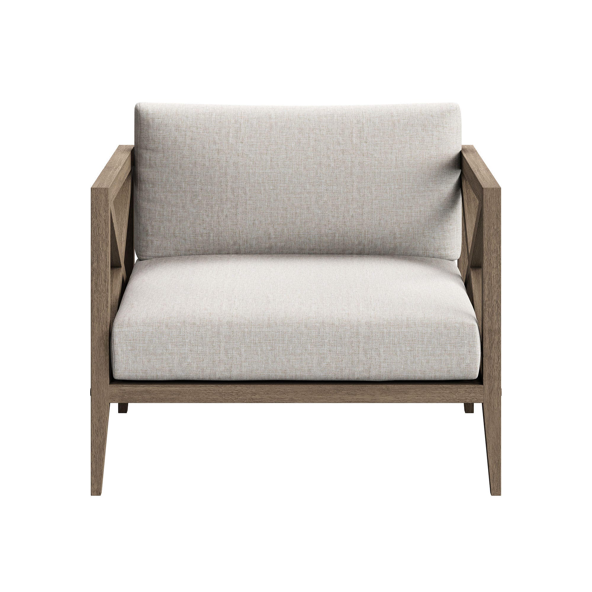 Modway Northlake Outdoor Lounge Chair, Pebble, large