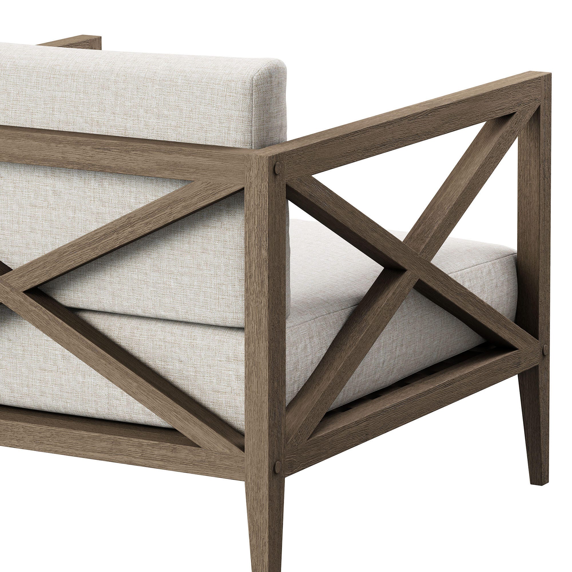 Modway Northlake Outdoor Lounge Chair, Pebble, large