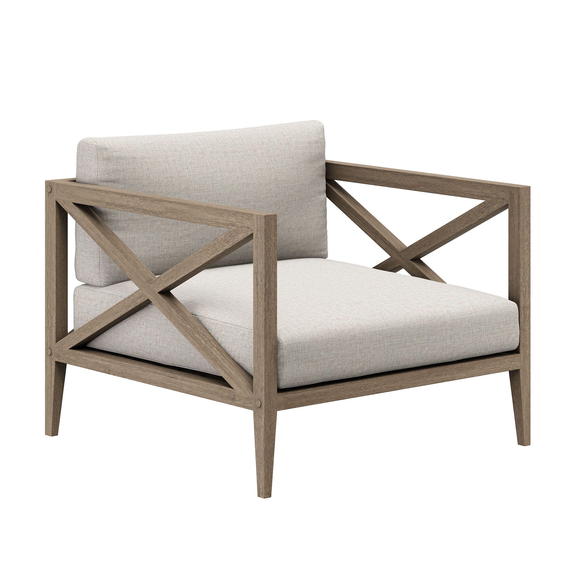 Modway Northlake Outdoor Lounge Chair, Pebble, large