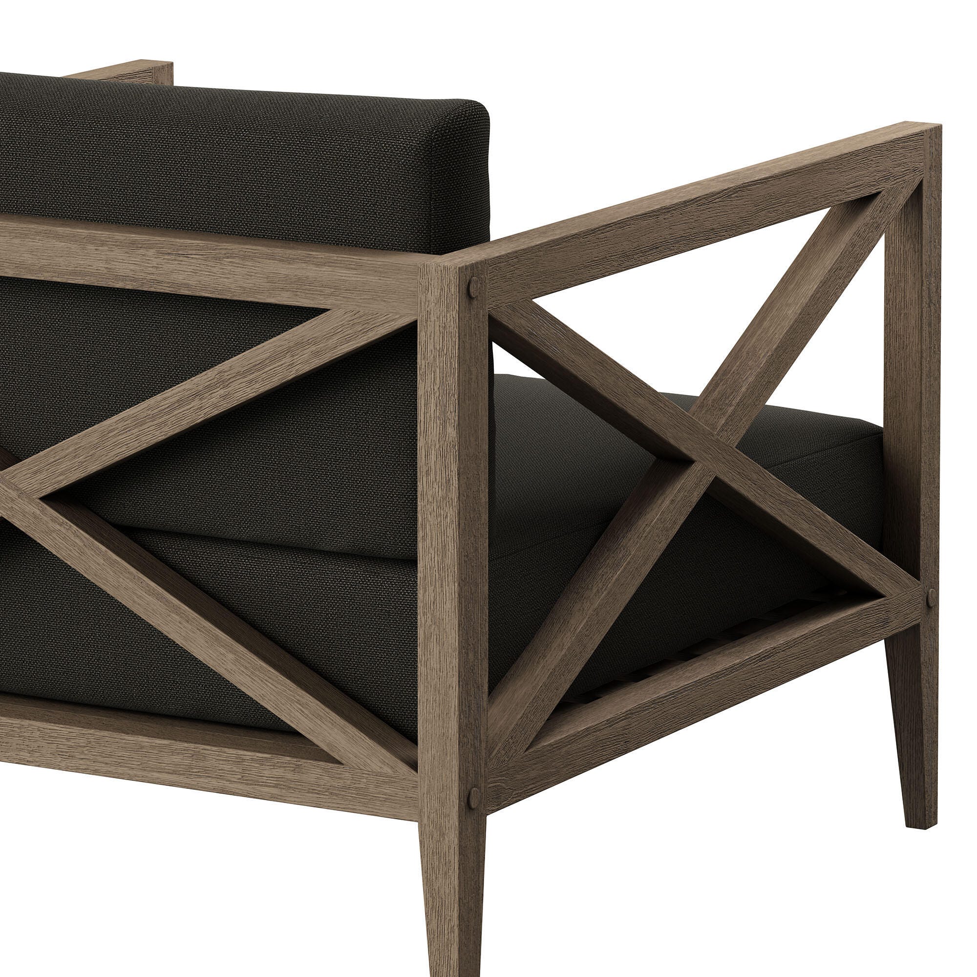 Modway Northlake Outdoor Lounge Chair, Flint Gray, large