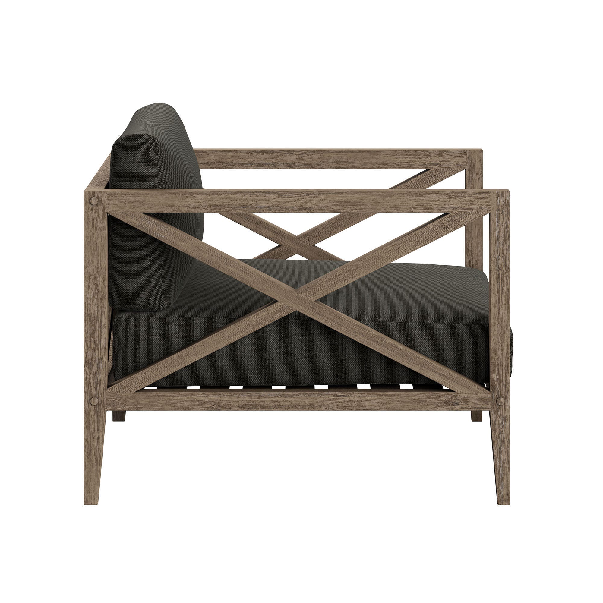 Modway Northlake Outdoor Lounge Chair, Flint Gray, large