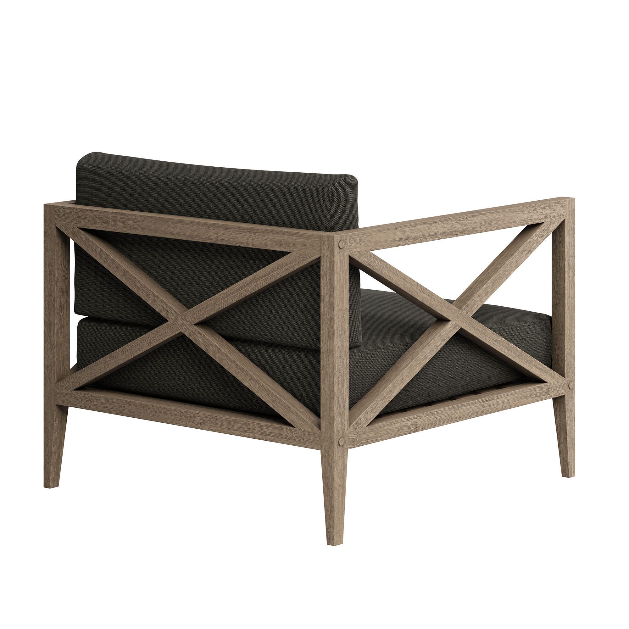 Modway Northlake Outdoor Lounge Chair, Flint Gray, large