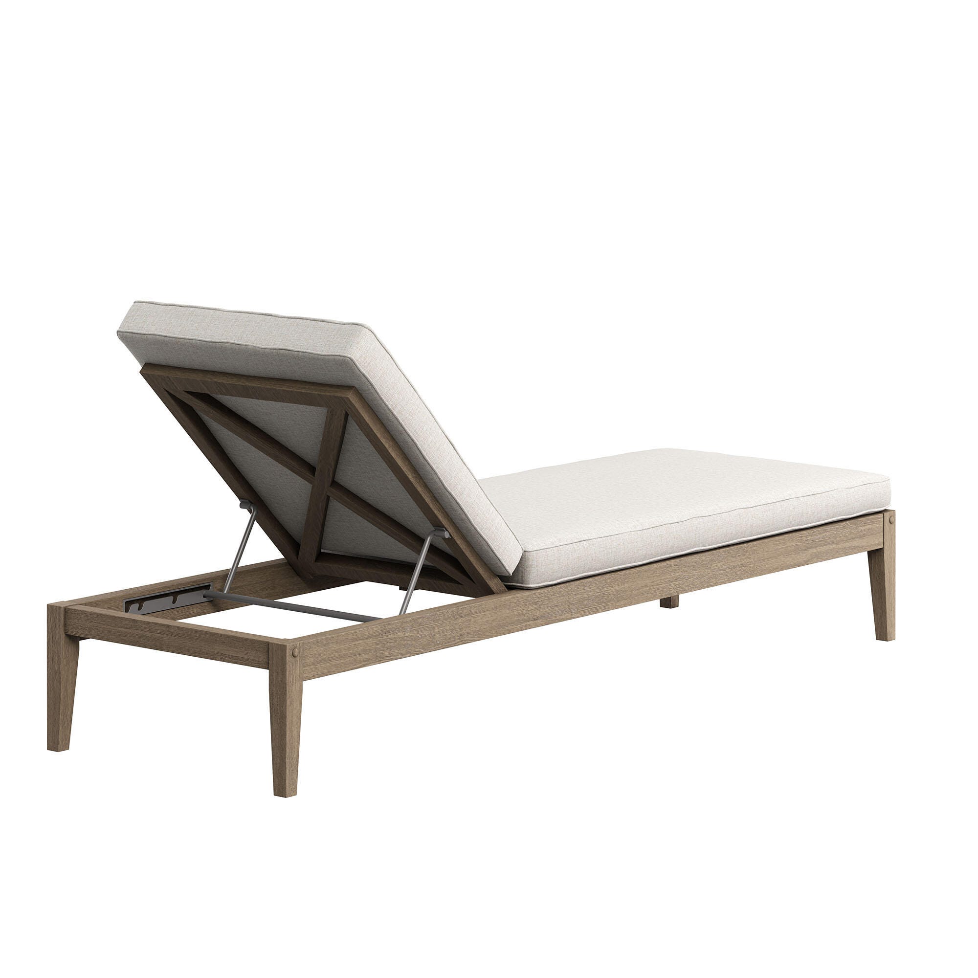 Modway Northlake Outdoor Chaise Lounge, Pebble, large
