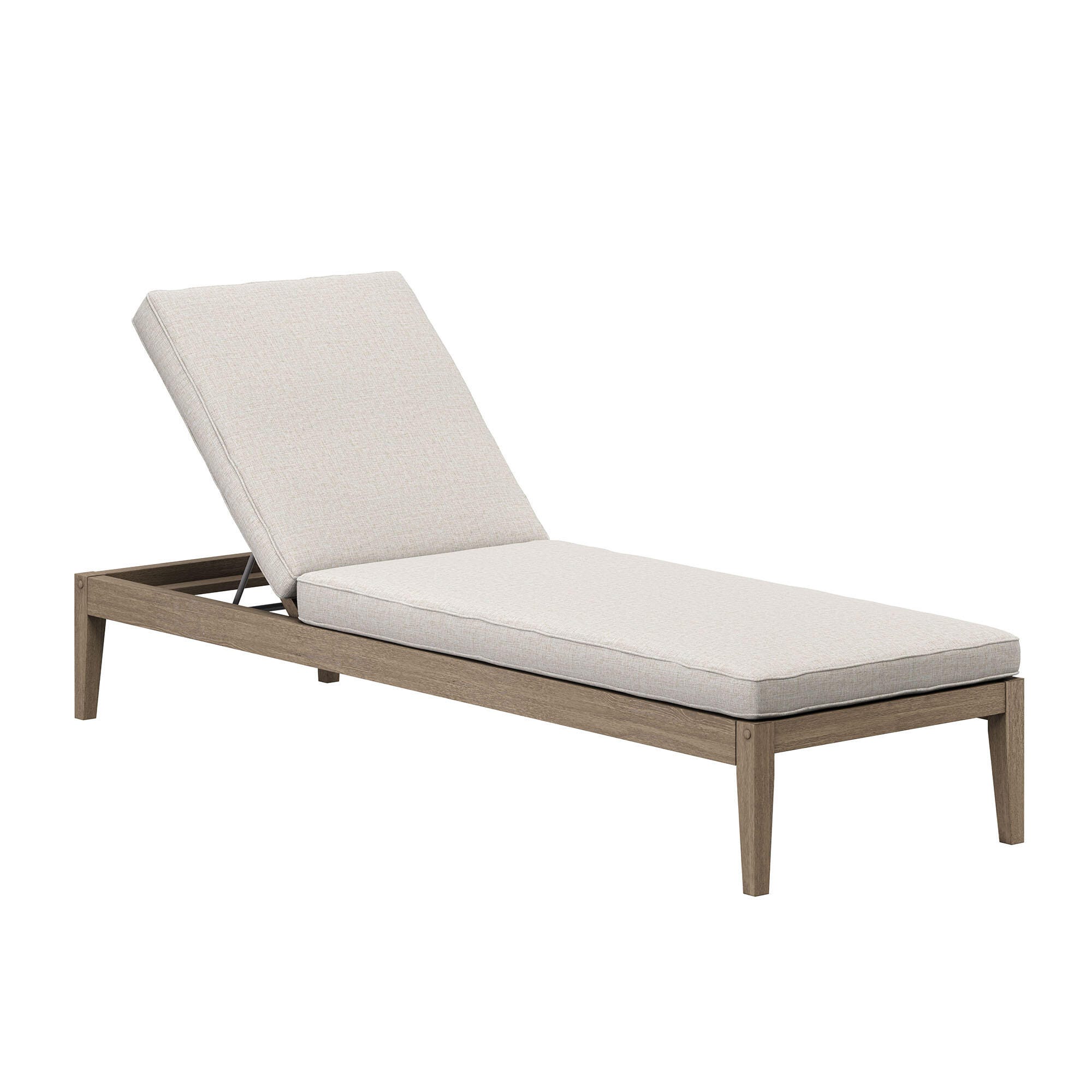 Modway Northlake Outdoor Chaise Lounge, Pebble, large