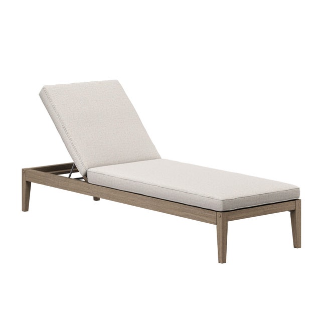 Modway Northlake Outdoor Chaise Lounge, Pebble