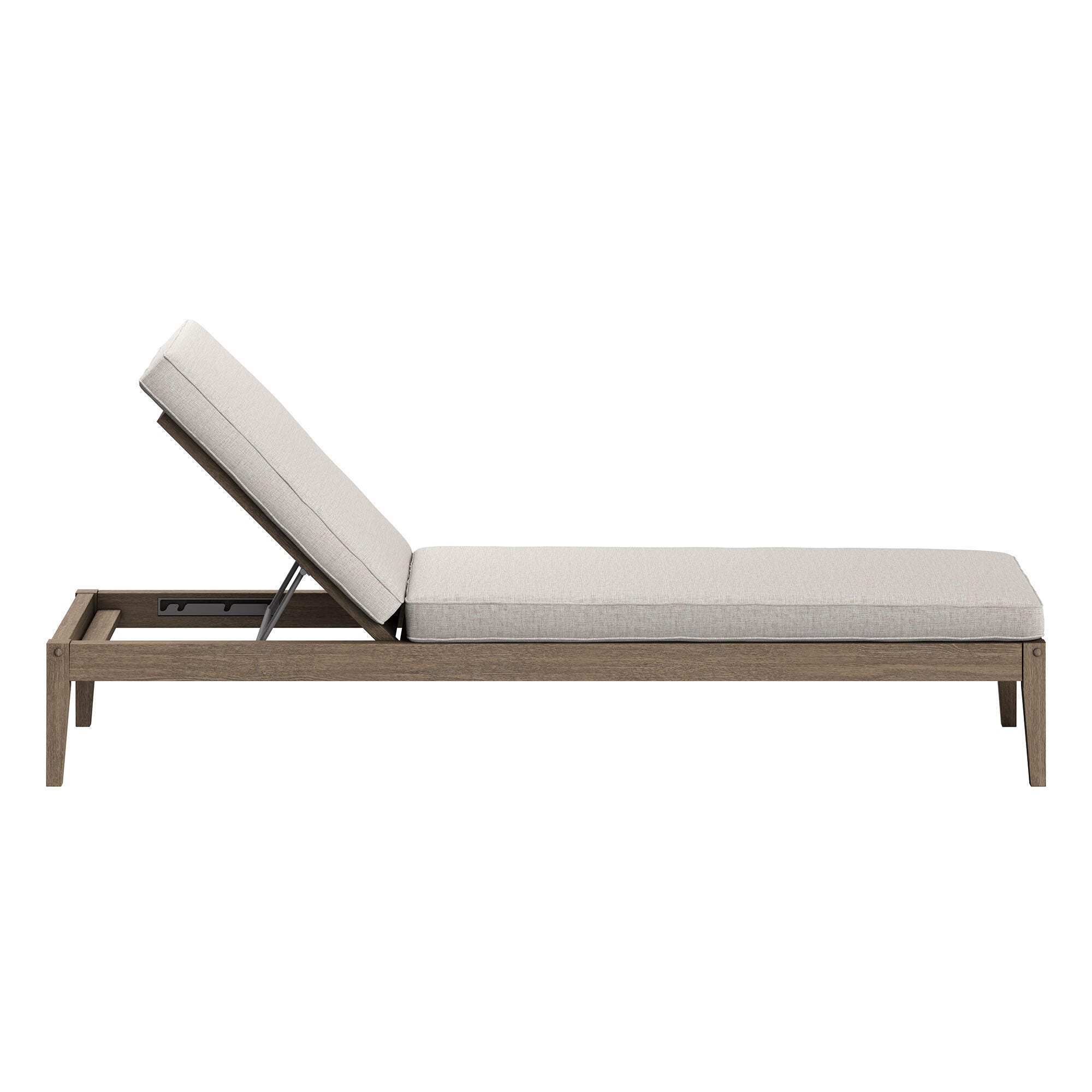 Modway Northlake Outdoor Chaise Lounge, Pebble, large