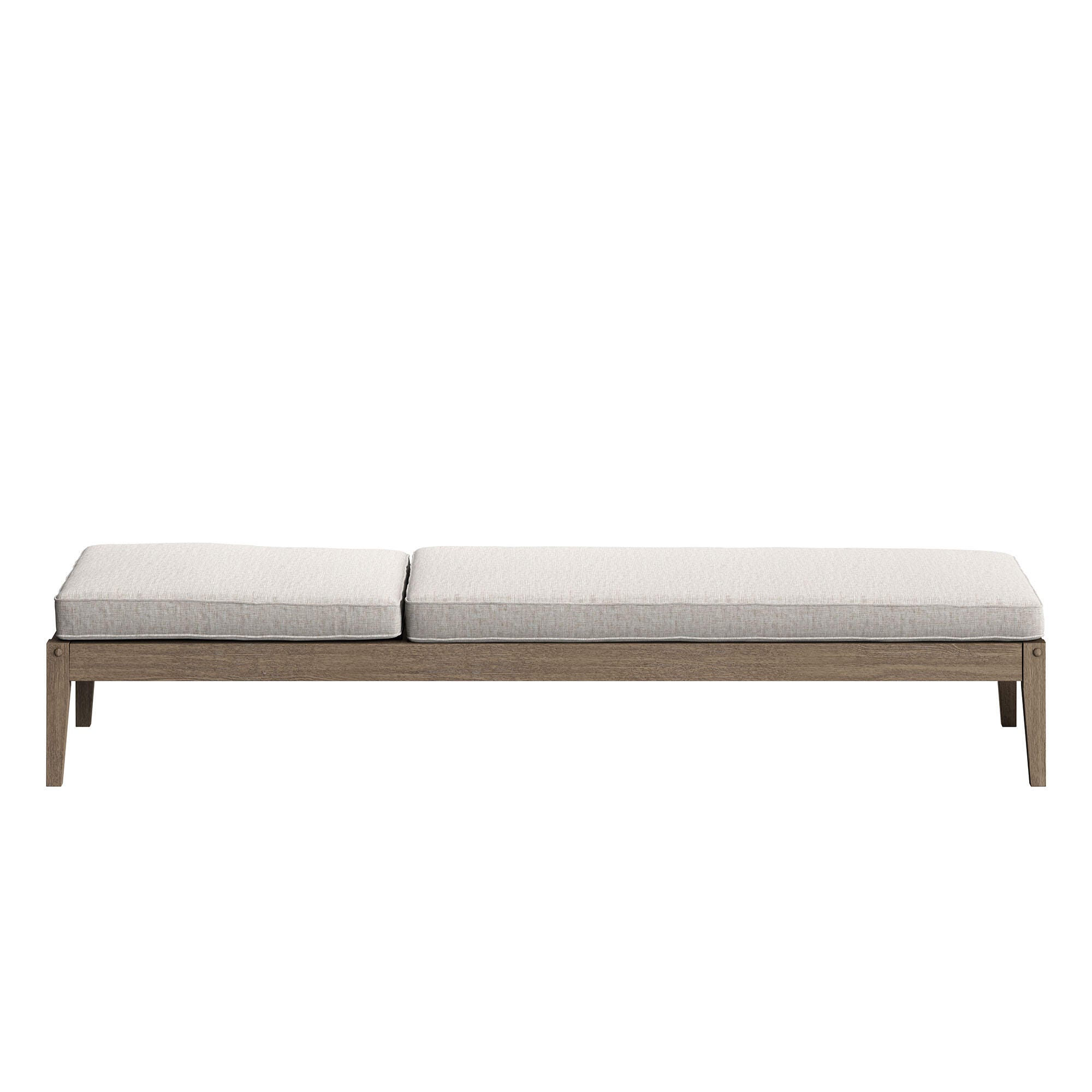 Modway Northlake Outdoor Chaise Lounge, Pebble, large