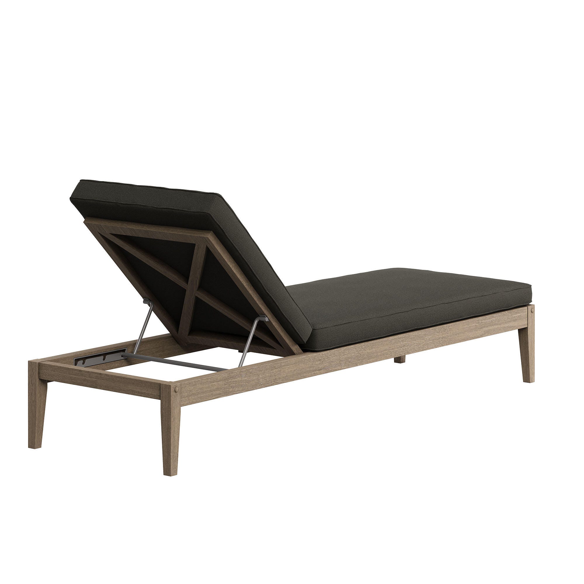 Modway Northlake Outdoor Chaise Lounge, Flint Gray, large