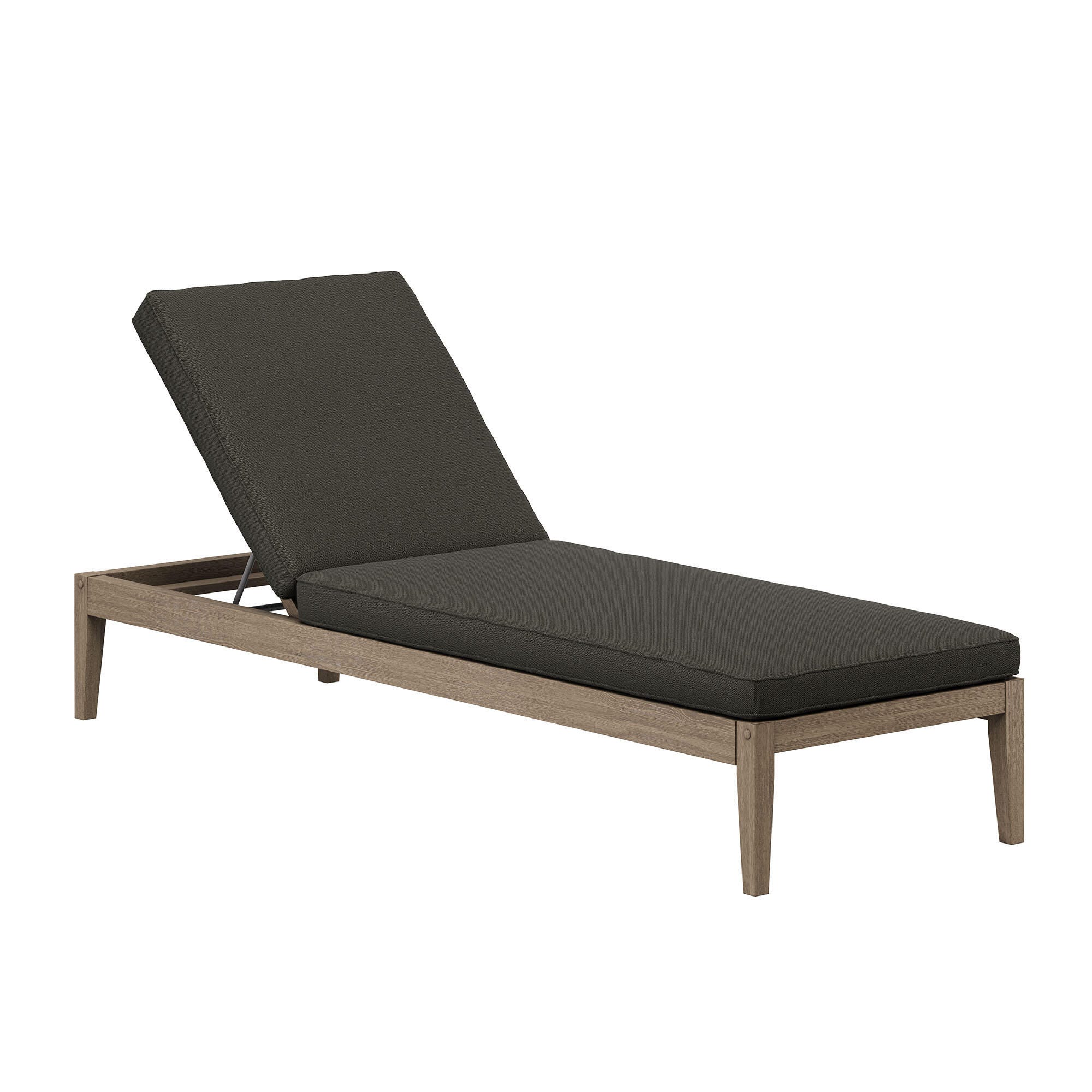 Modway Northlake Outdoor Chaise Lounge, Flint Gray, large