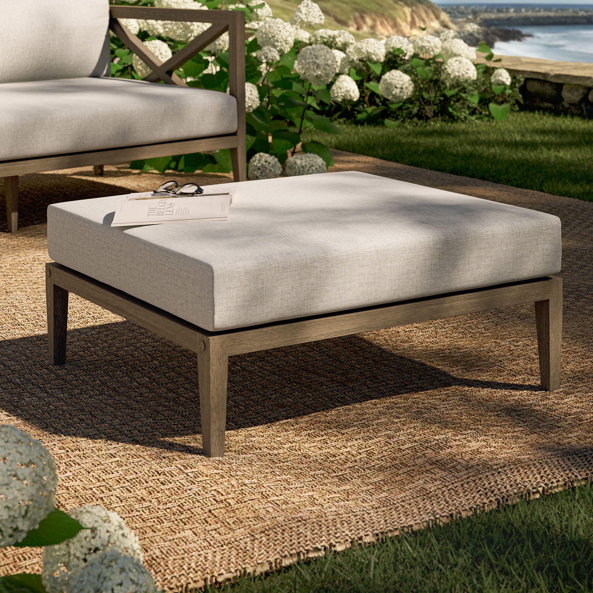 Modway Northlake Outdoor Ottoman | Ashley