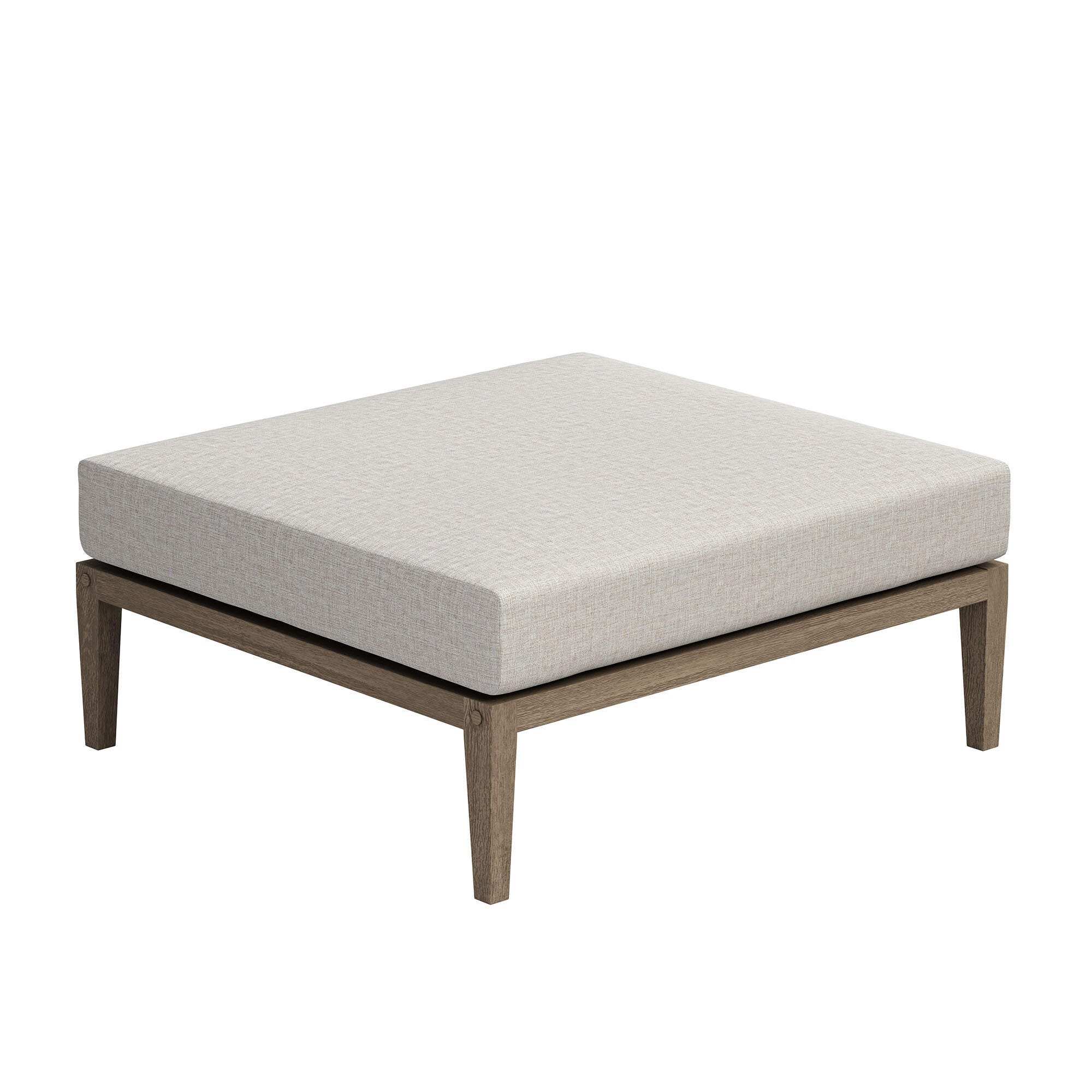 Modway Northlake Outdoor Ottoman, Pebble, large