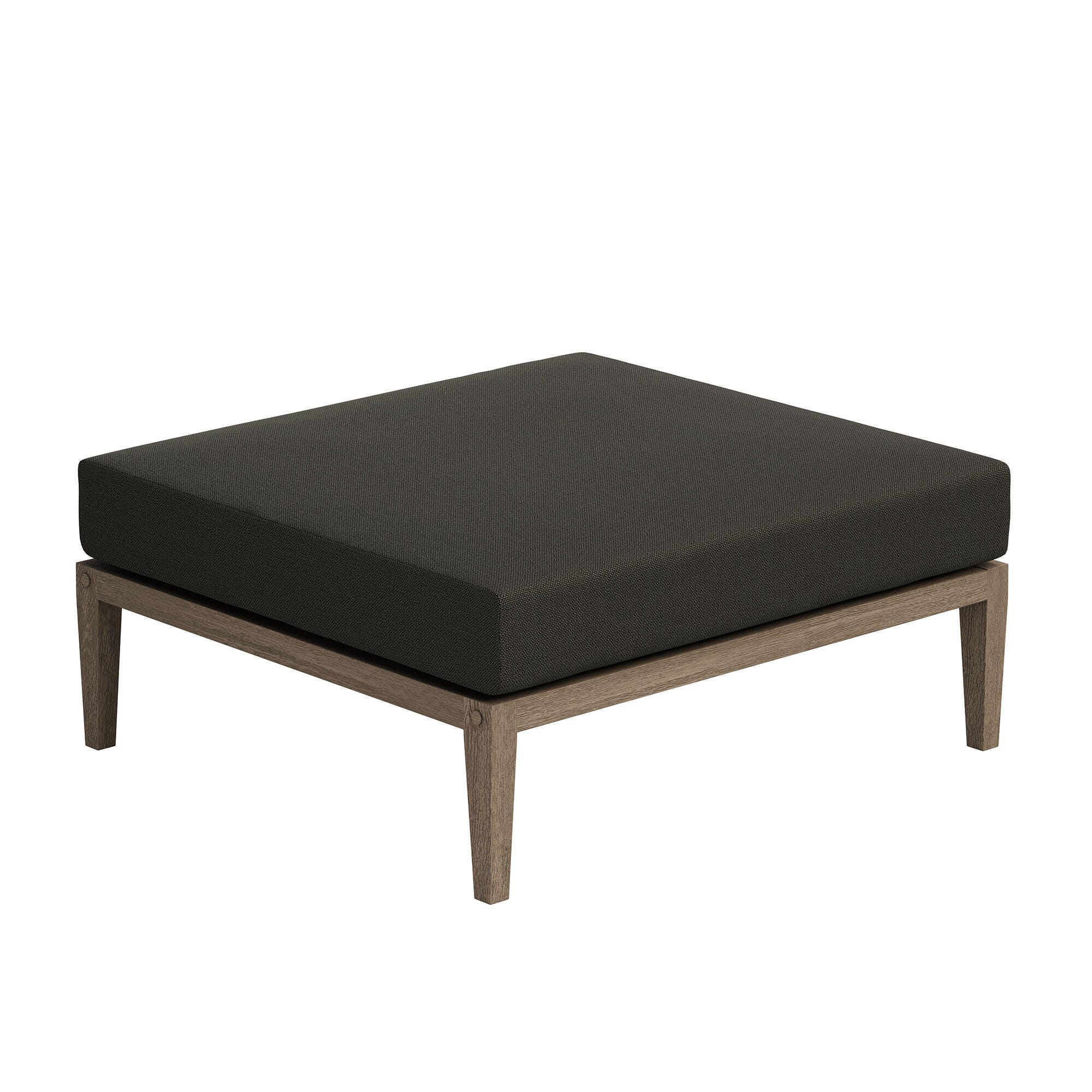 Modway Northlake Outdoor Ottoman, Flint Gray, large
