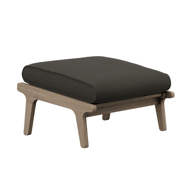 Modway Saratoga Outdoor Ottoman, Flint Gray