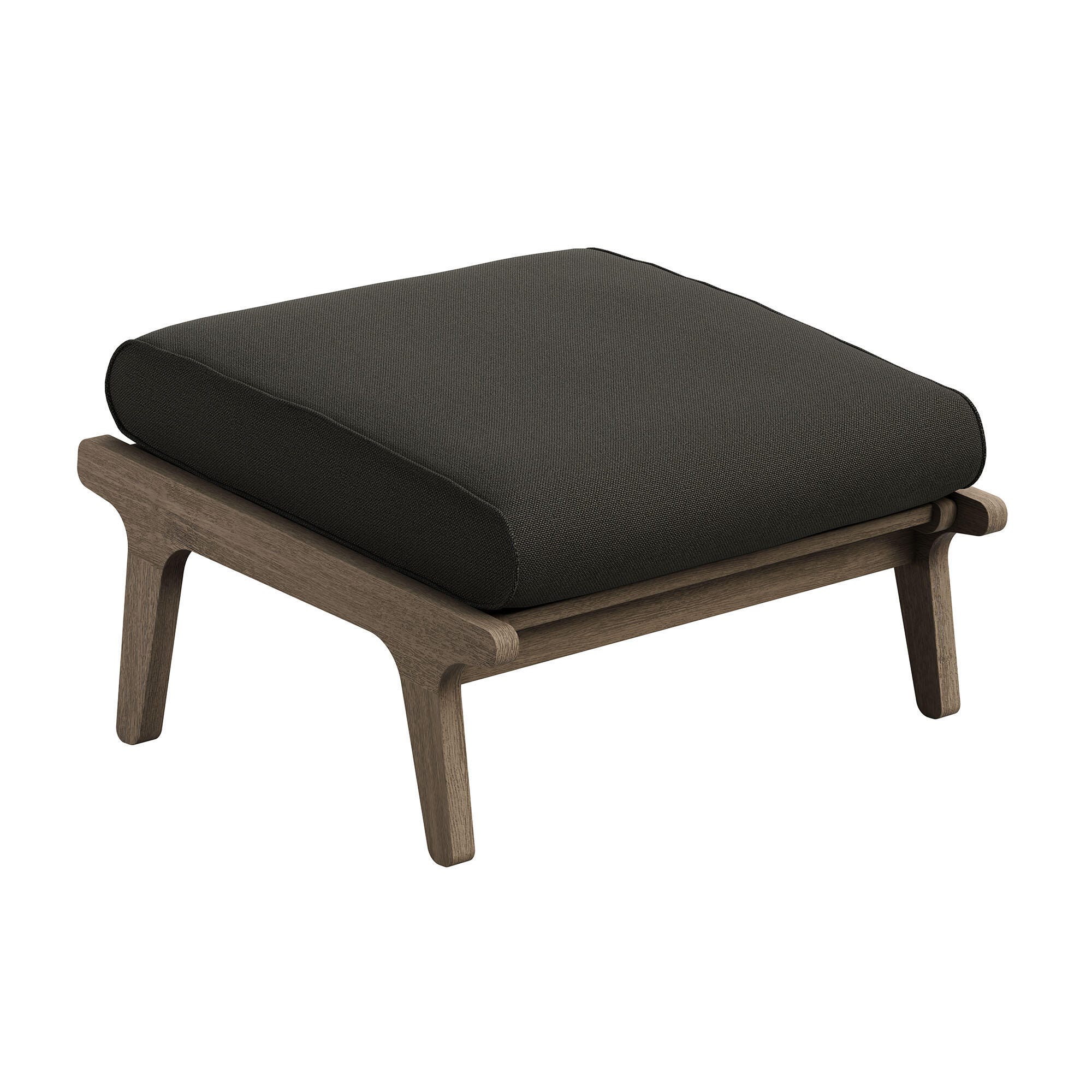 Modway Saratoga Outdoor Ottoman, Flint Gray, large