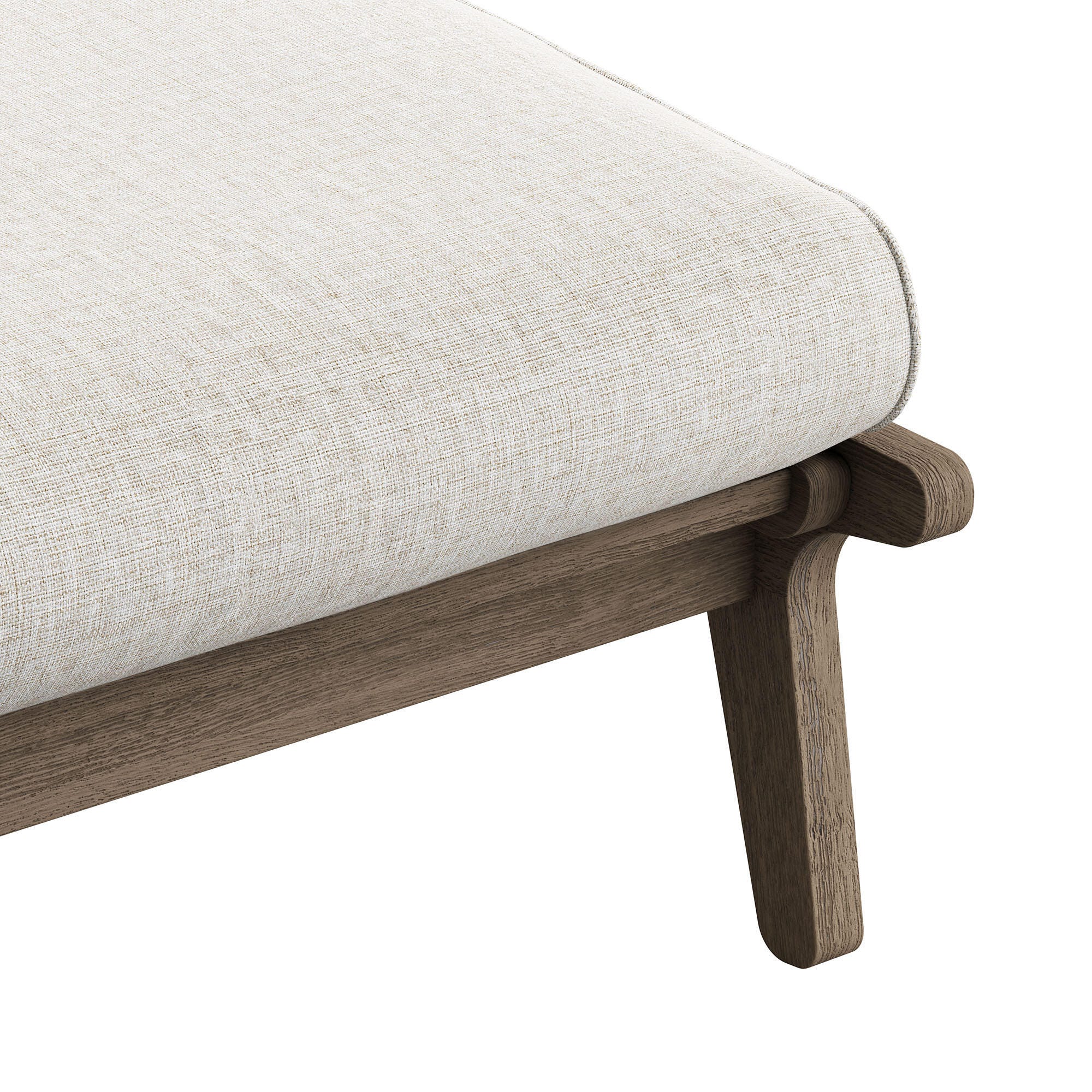 Modway Saratoga Outdoor Ottoman, Pebble, large