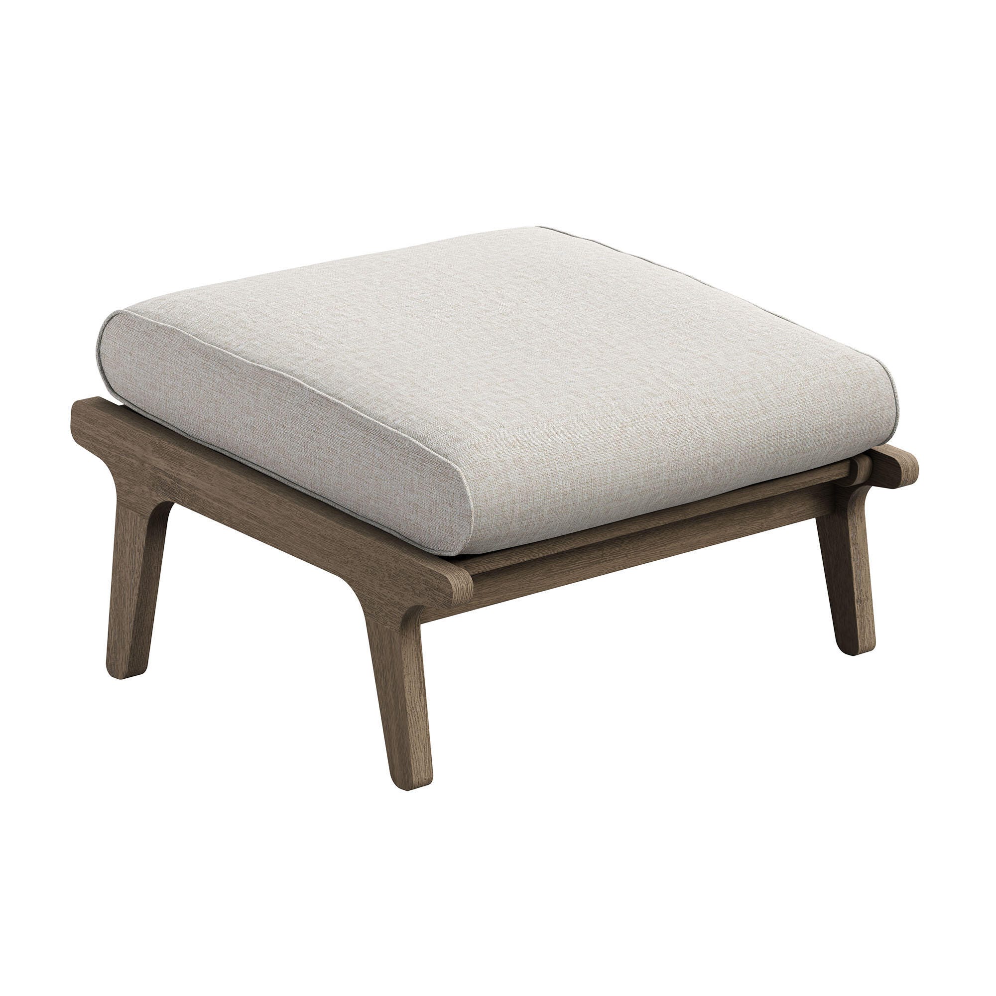 Modway Saratoga Outdoor Ottoman, Pebble, large
