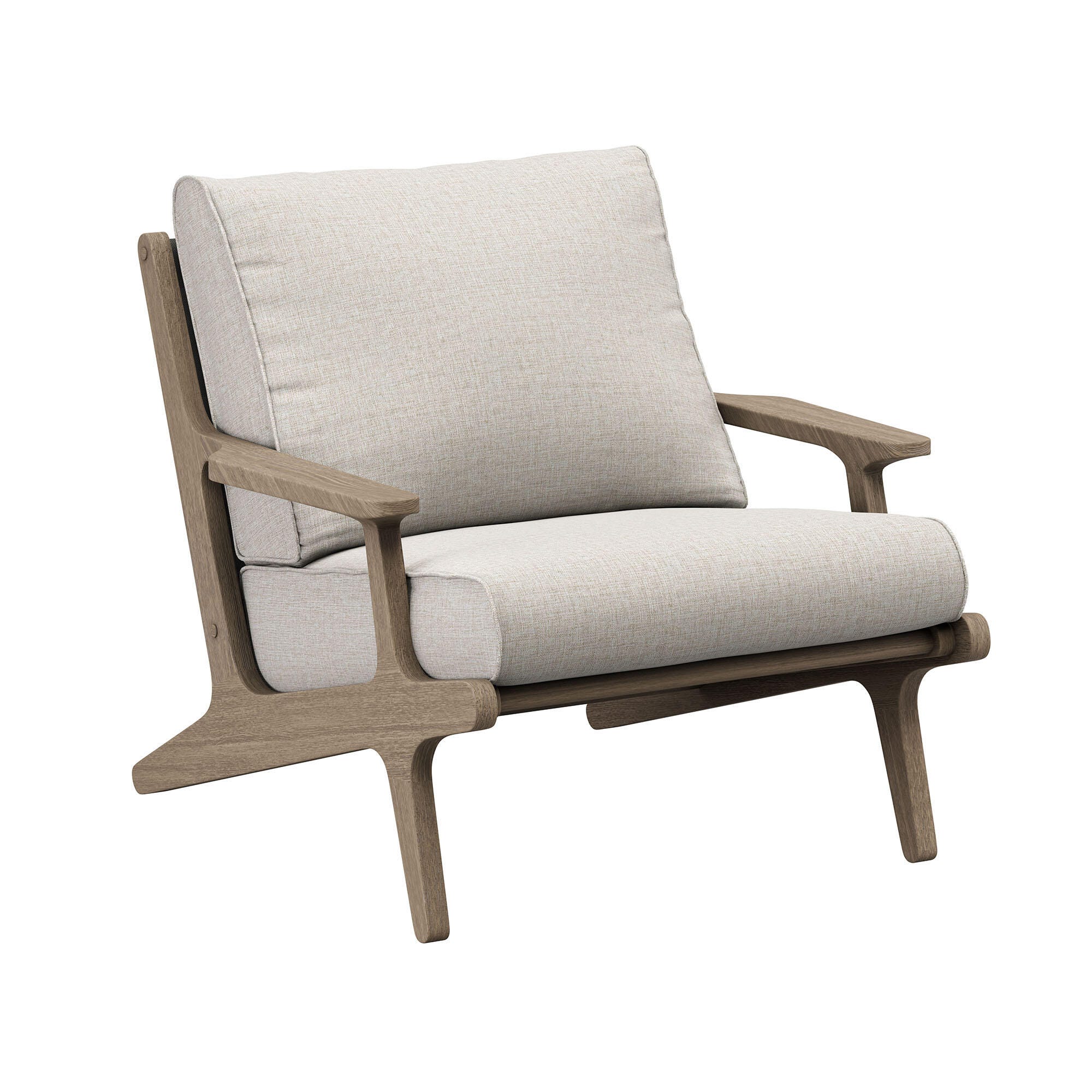 Modway Saratoga Outdoor Lounge Chair, Pebble, large