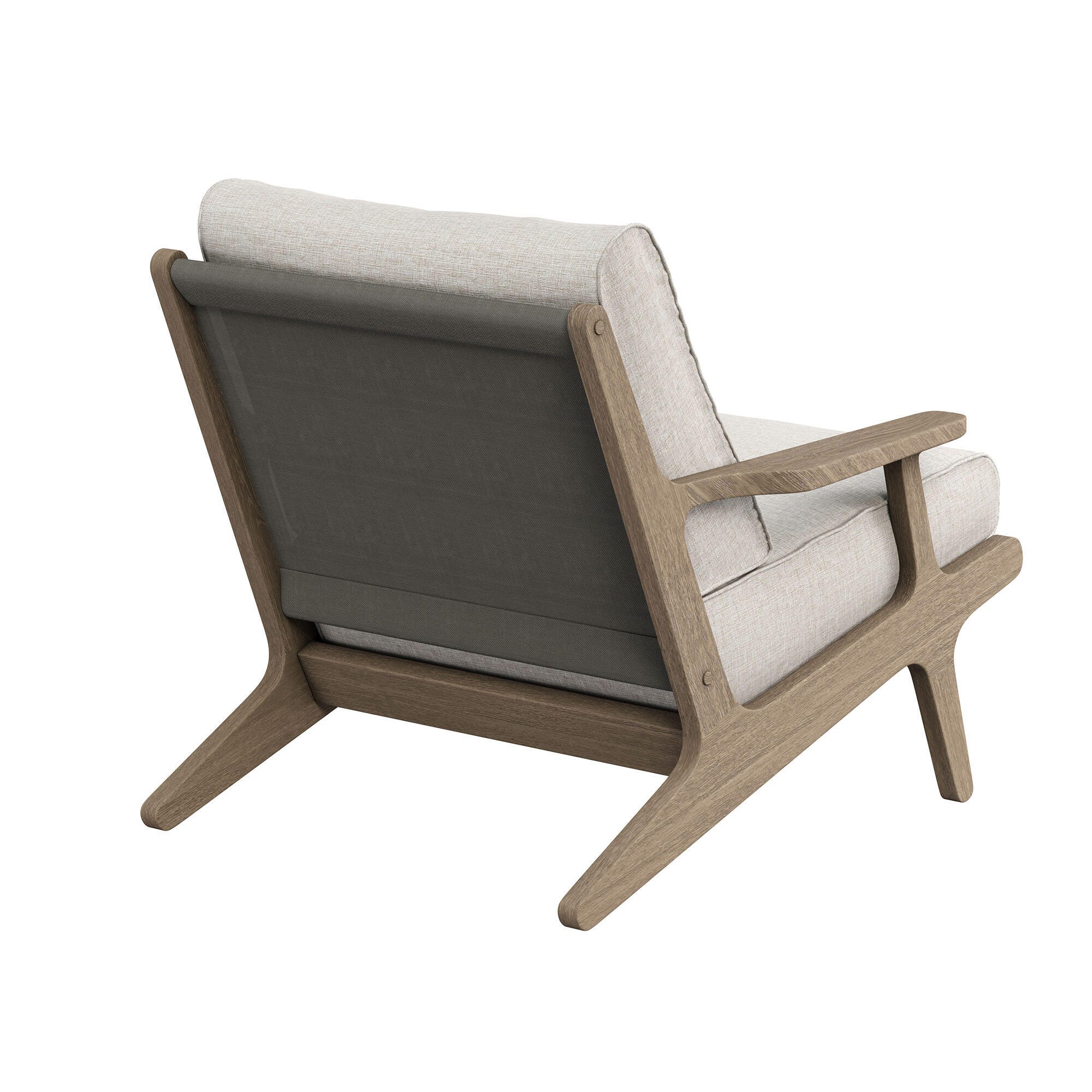 Modway Saratoga Outdoor Lounge Chair, Pebble, large
