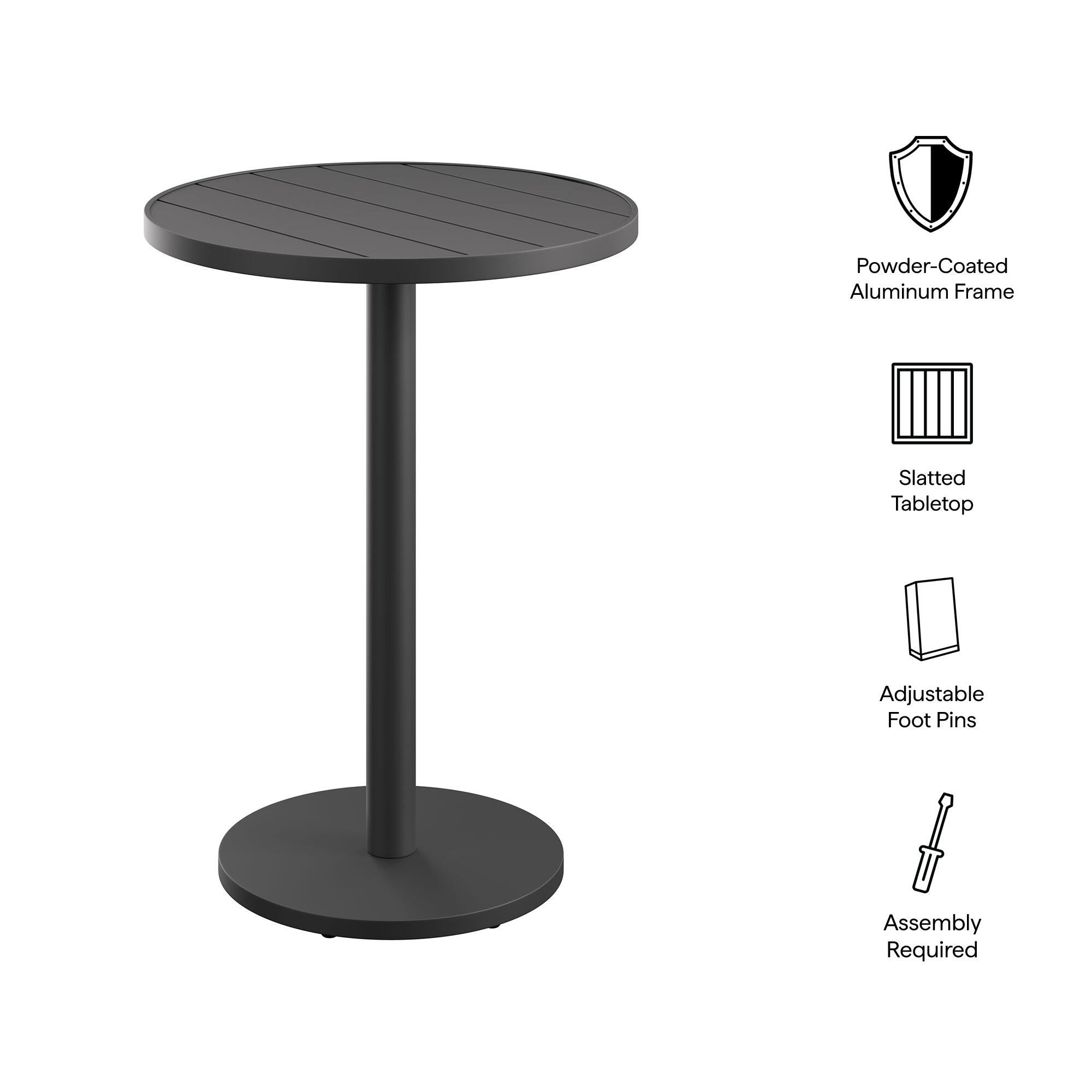 Modway Tahoe Outdoor Round Bar Table, , large