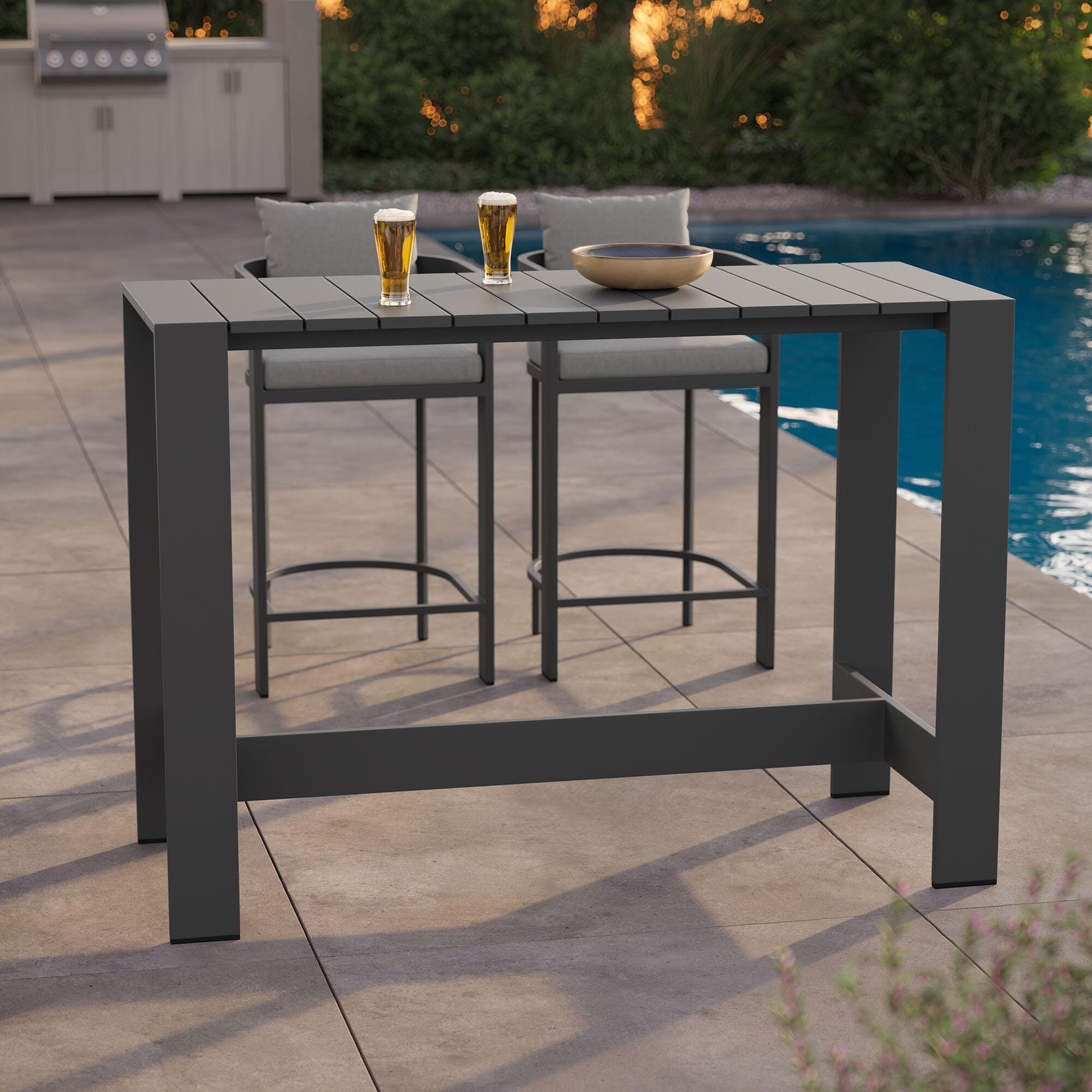 Modway Tahoe Outdoor Bar Table, , rollover