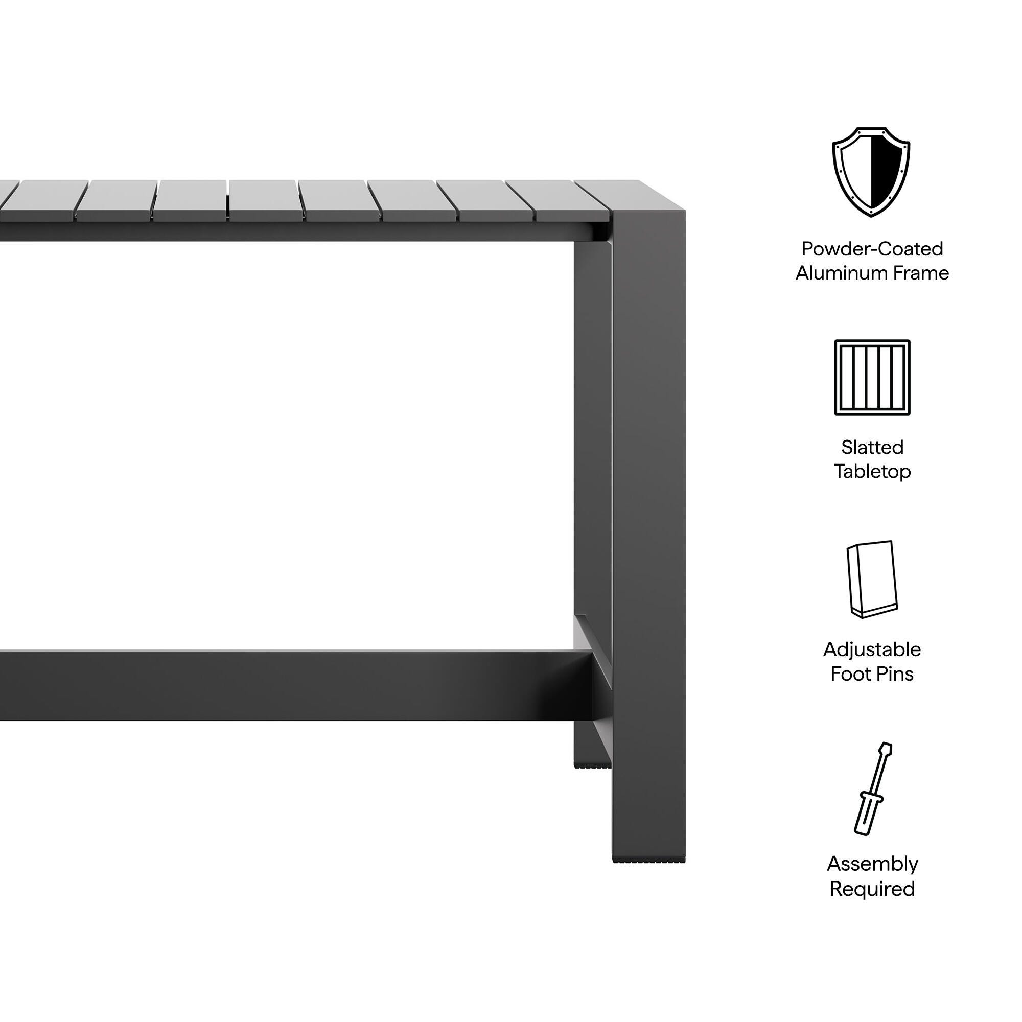 Modway Tahoe Outdoor Bar Table, , large