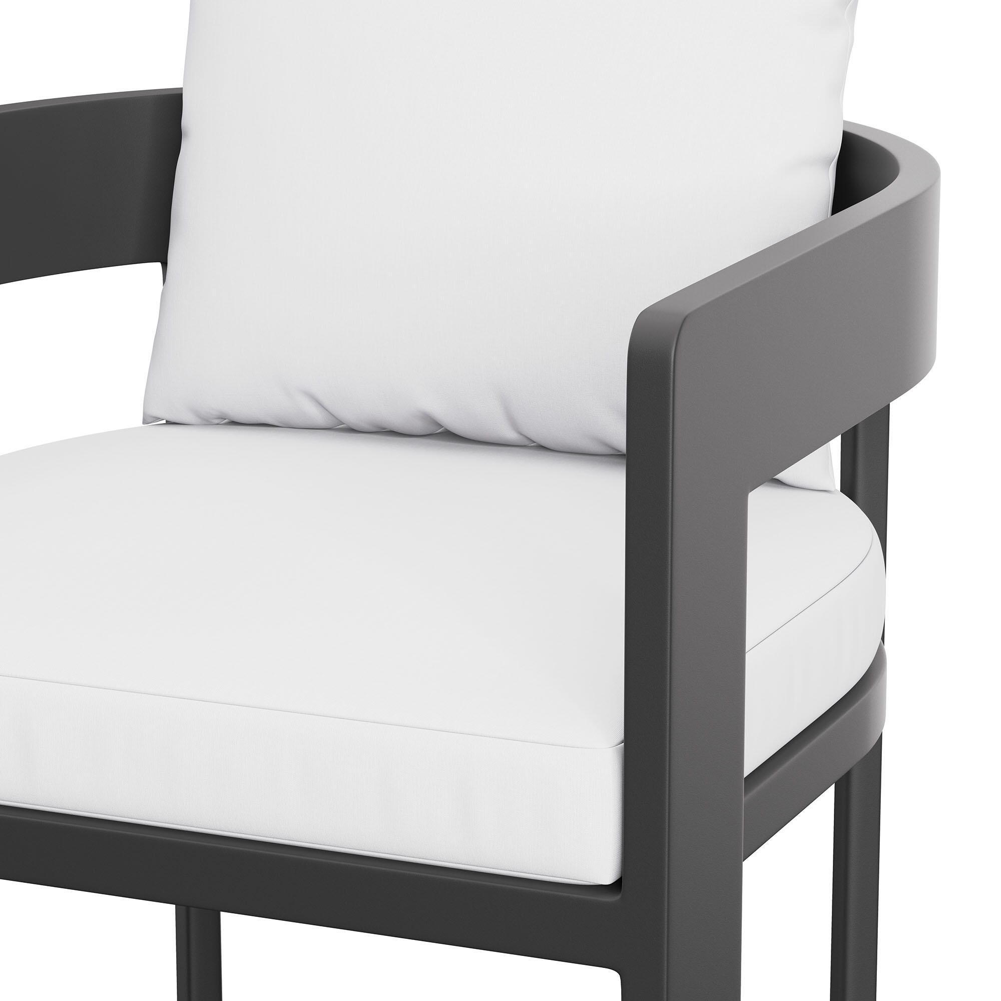 Modway Tahoe Outdoor Bar Stool, White, large