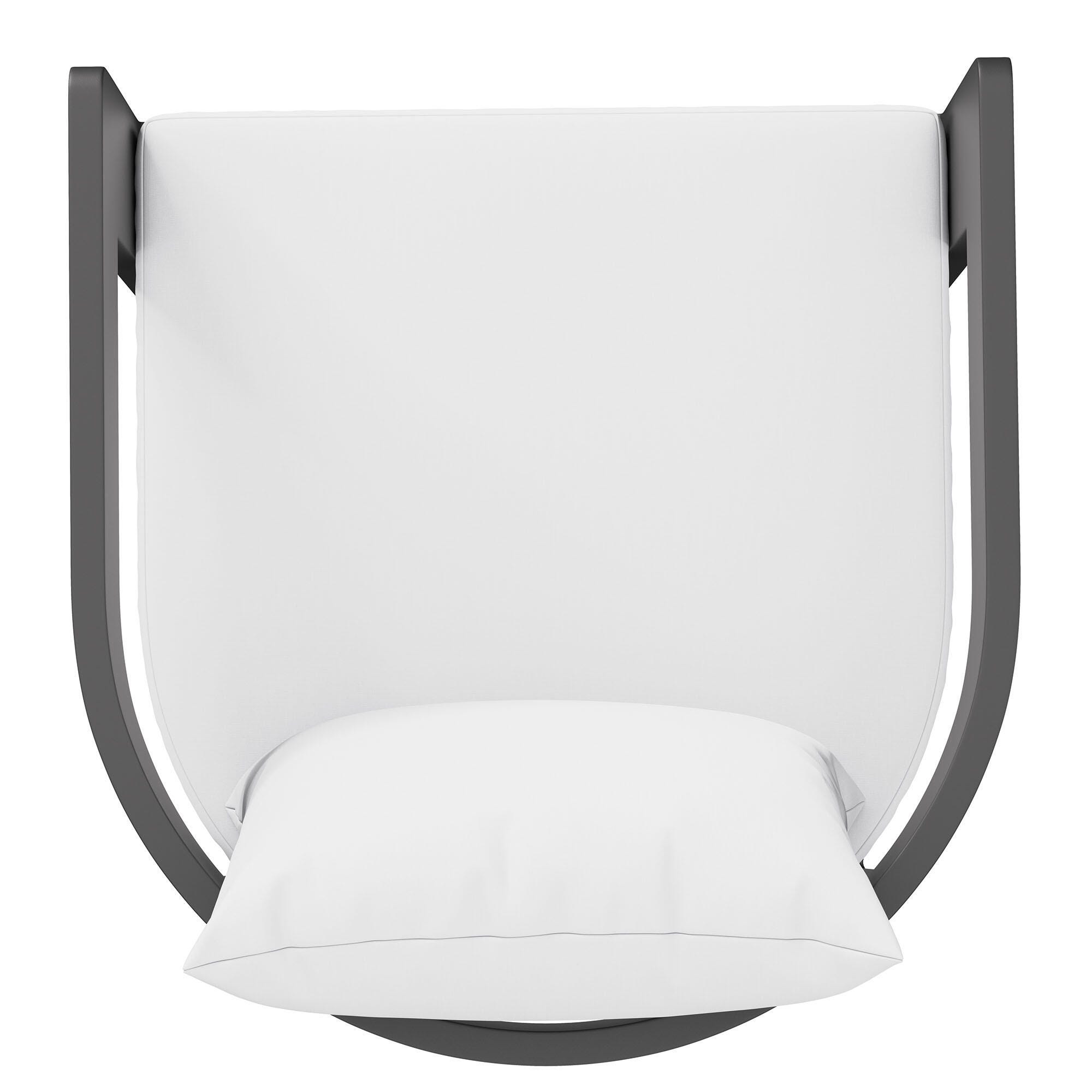Modway Tahoe Outdoor Bar Stool, White, large