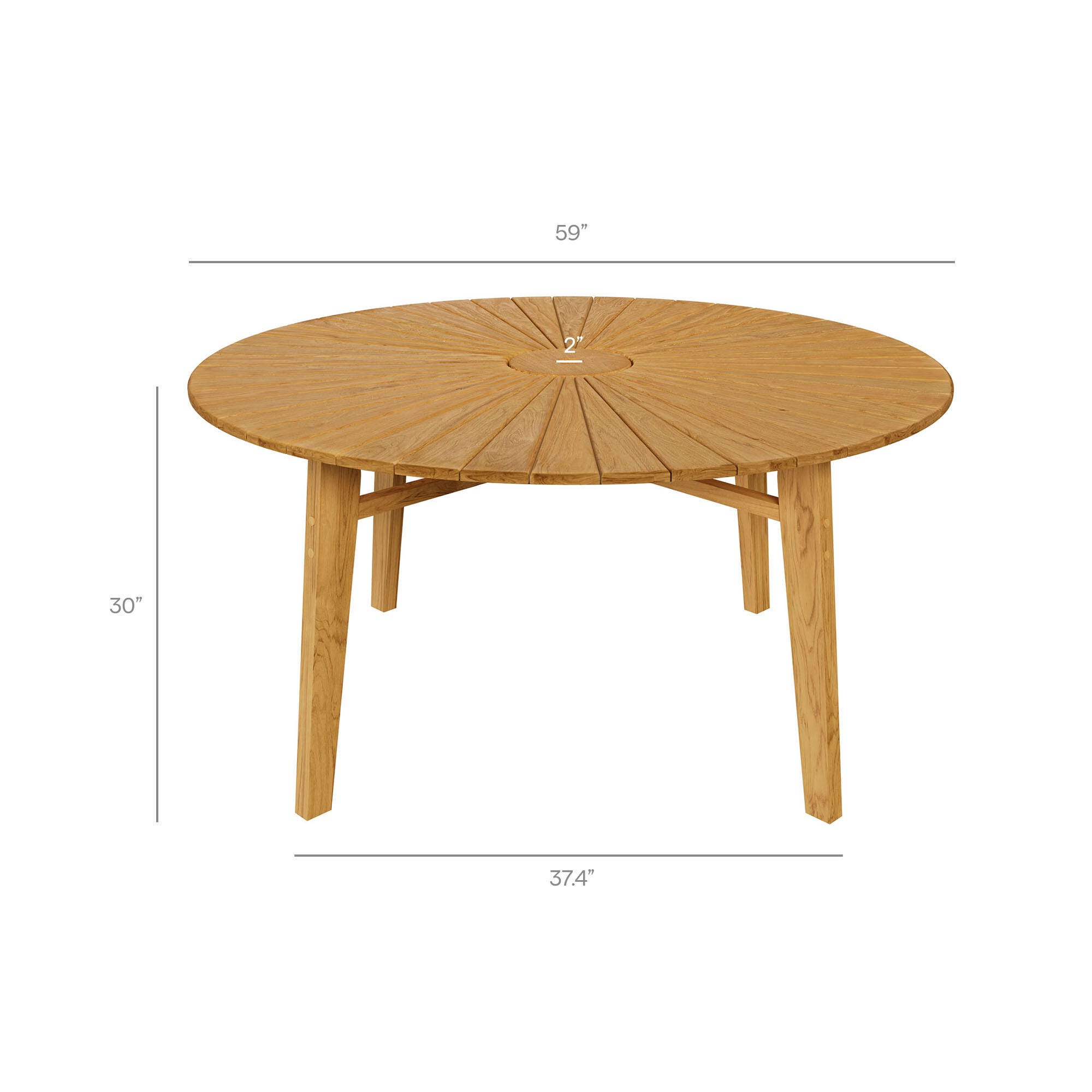 Modway Cielo Outdoor Dining Table, , large
