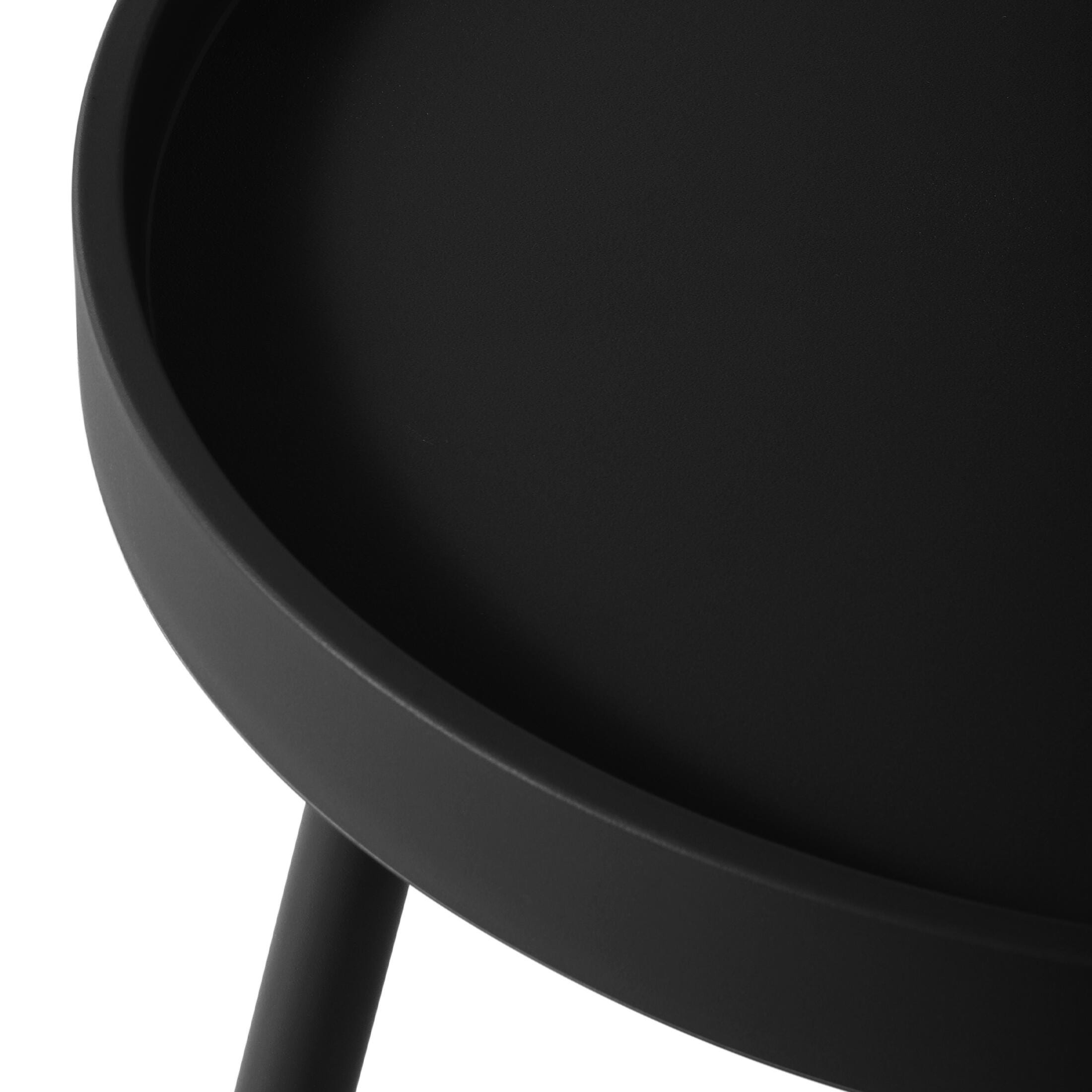 Westin Furniture Celestine Outdoor Side Table and 2 Chairs, Black, large