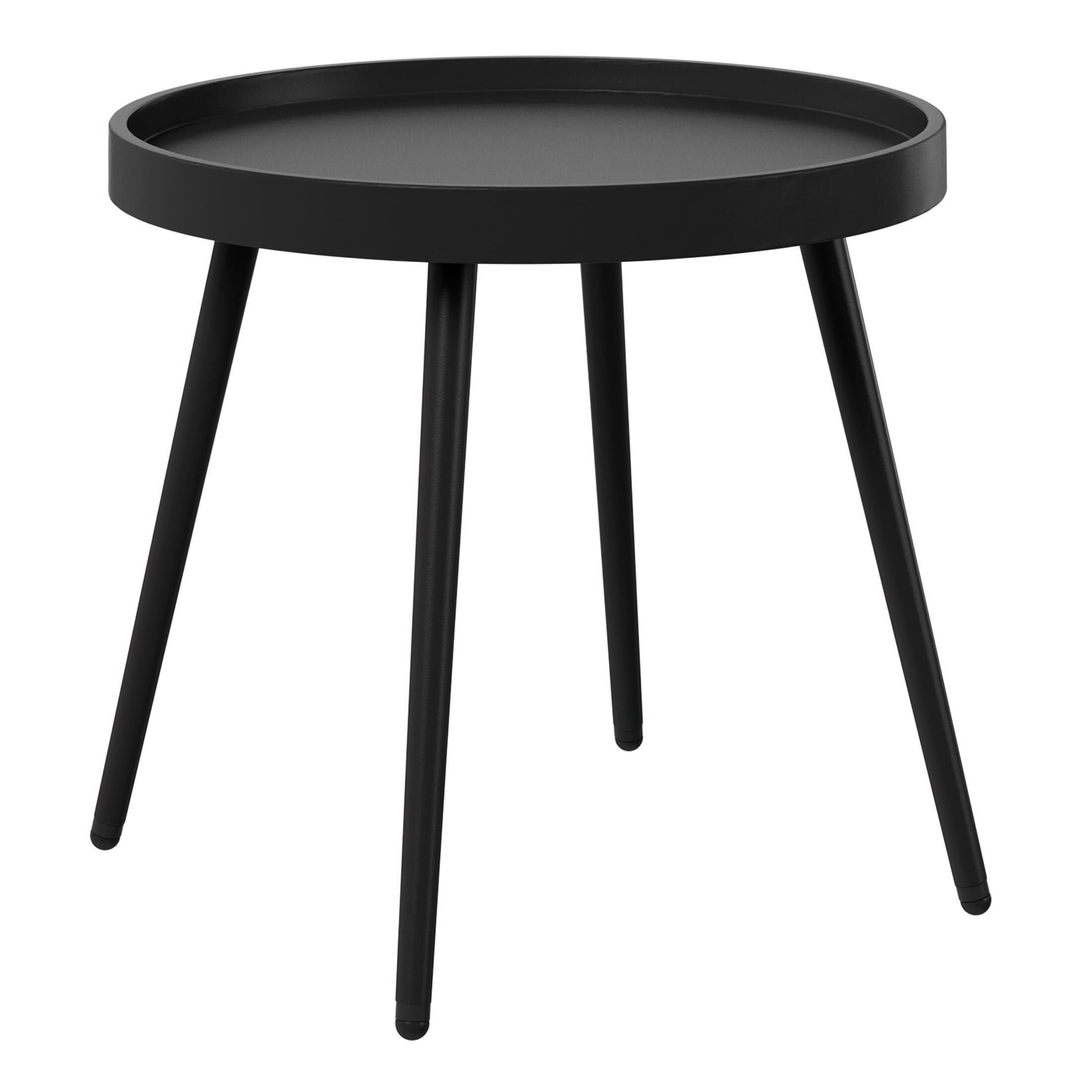 Westin Furniture Celestine Outdoor Side Table and 2 Chairs, Black, large