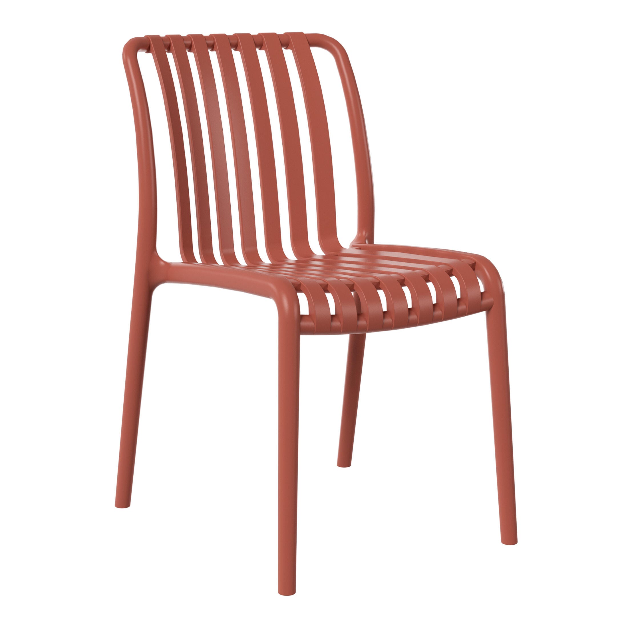 Westin Furniture Celestine Outdoor Side Table and 2 Chairs, Red, large