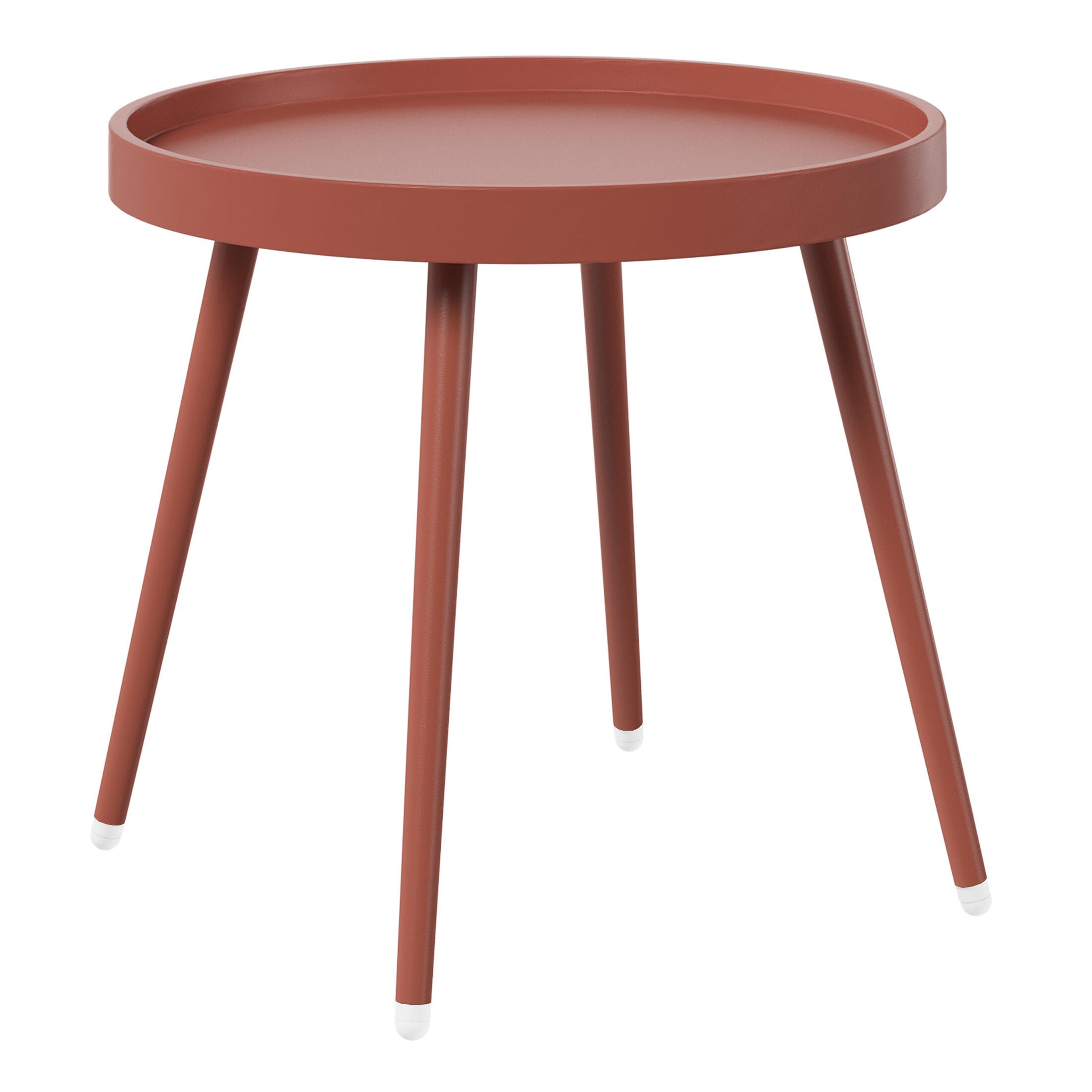 Westin Furniture Celestine Outdoor Side Table and 2 Chairs, Red, large