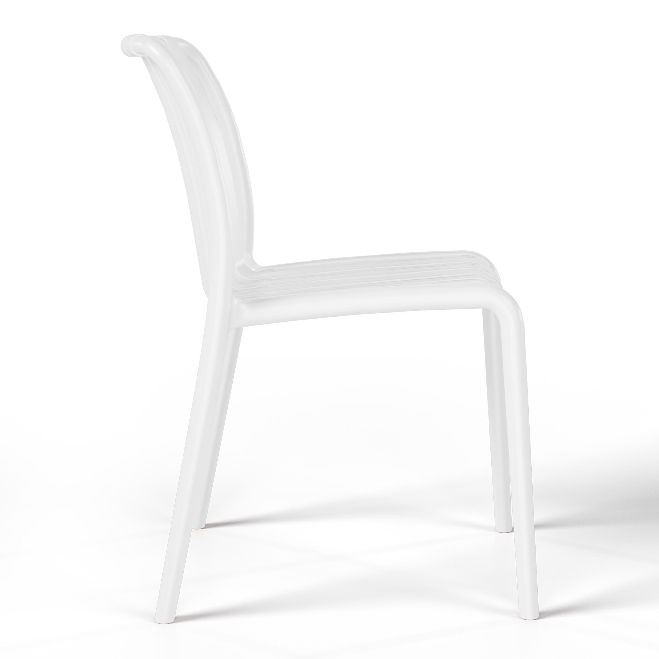 Westin Furniture Celestine Outdoor Side Table and 2 Chairs, White, large