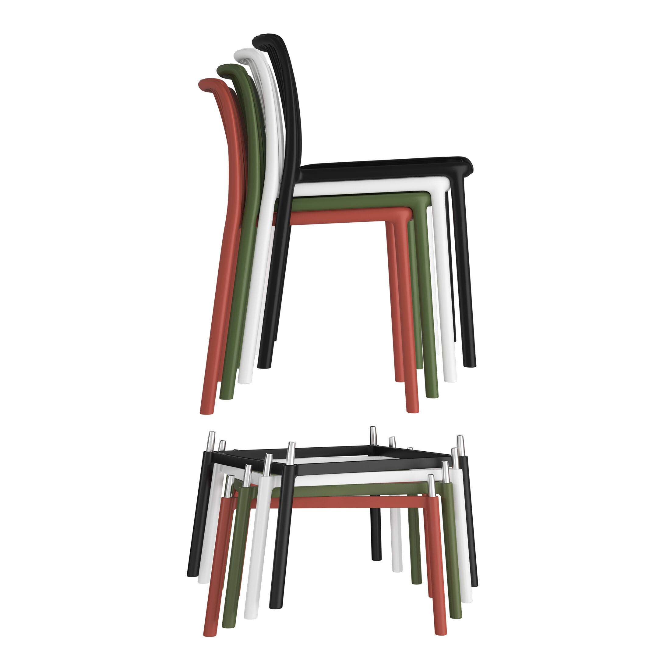 Westin Furniture Soleil Outdoor Bar Stool (Set of 2), Black, large