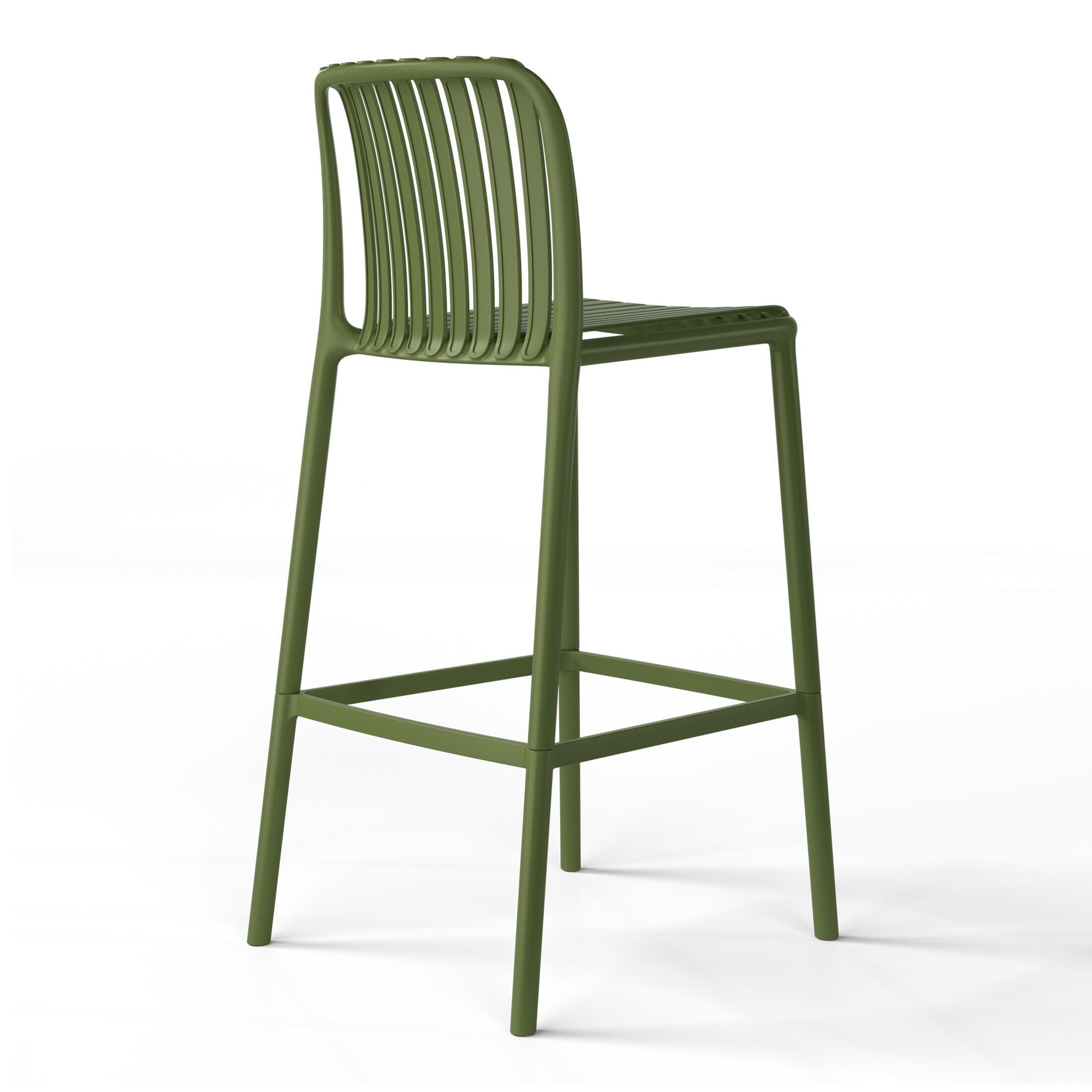 Westin Furniture Soleil Outdoor Bar Stool (Set of 2), Olive Green, large