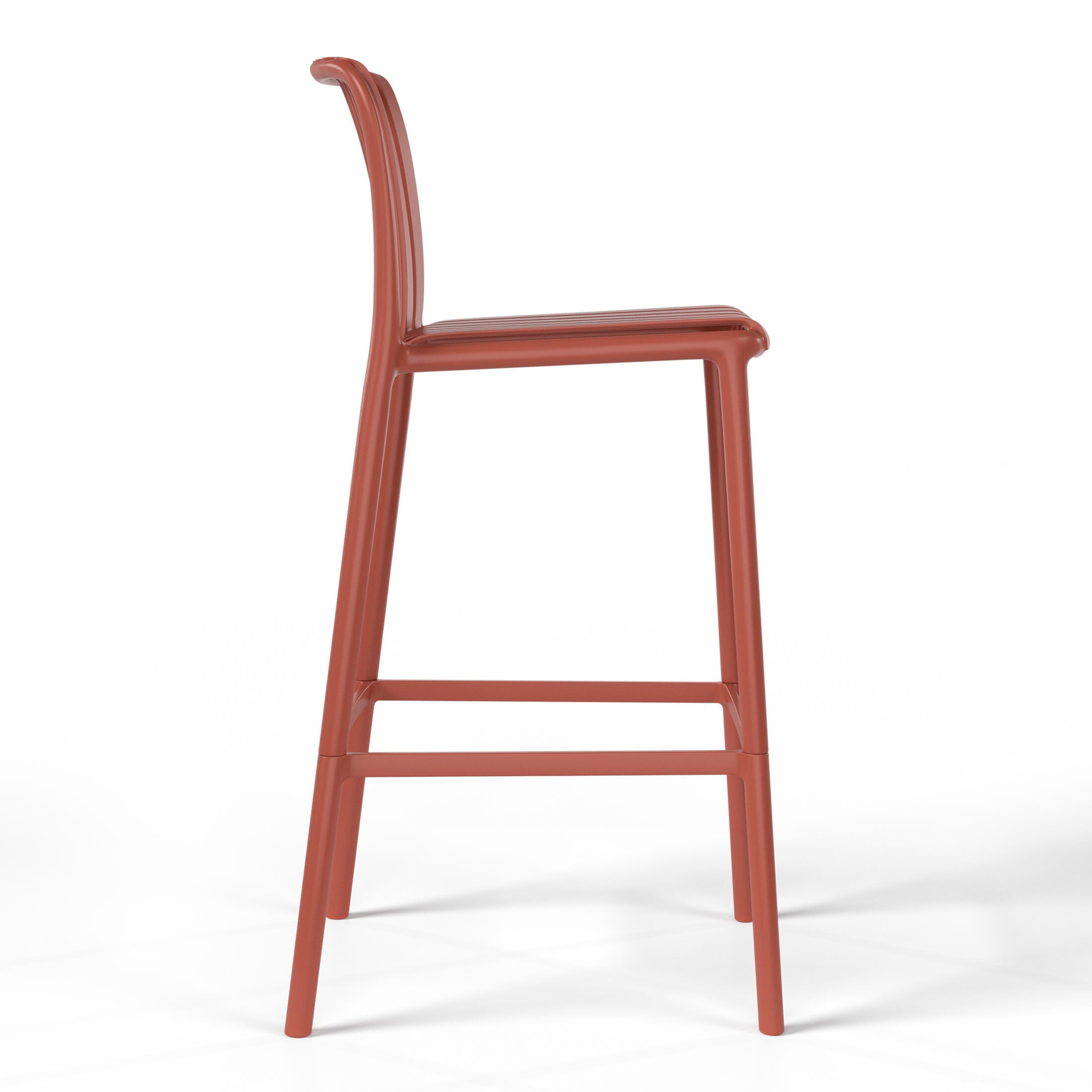 Westin Furniture Soleil Outdoor Bar Stool (Set of 2), Red, large