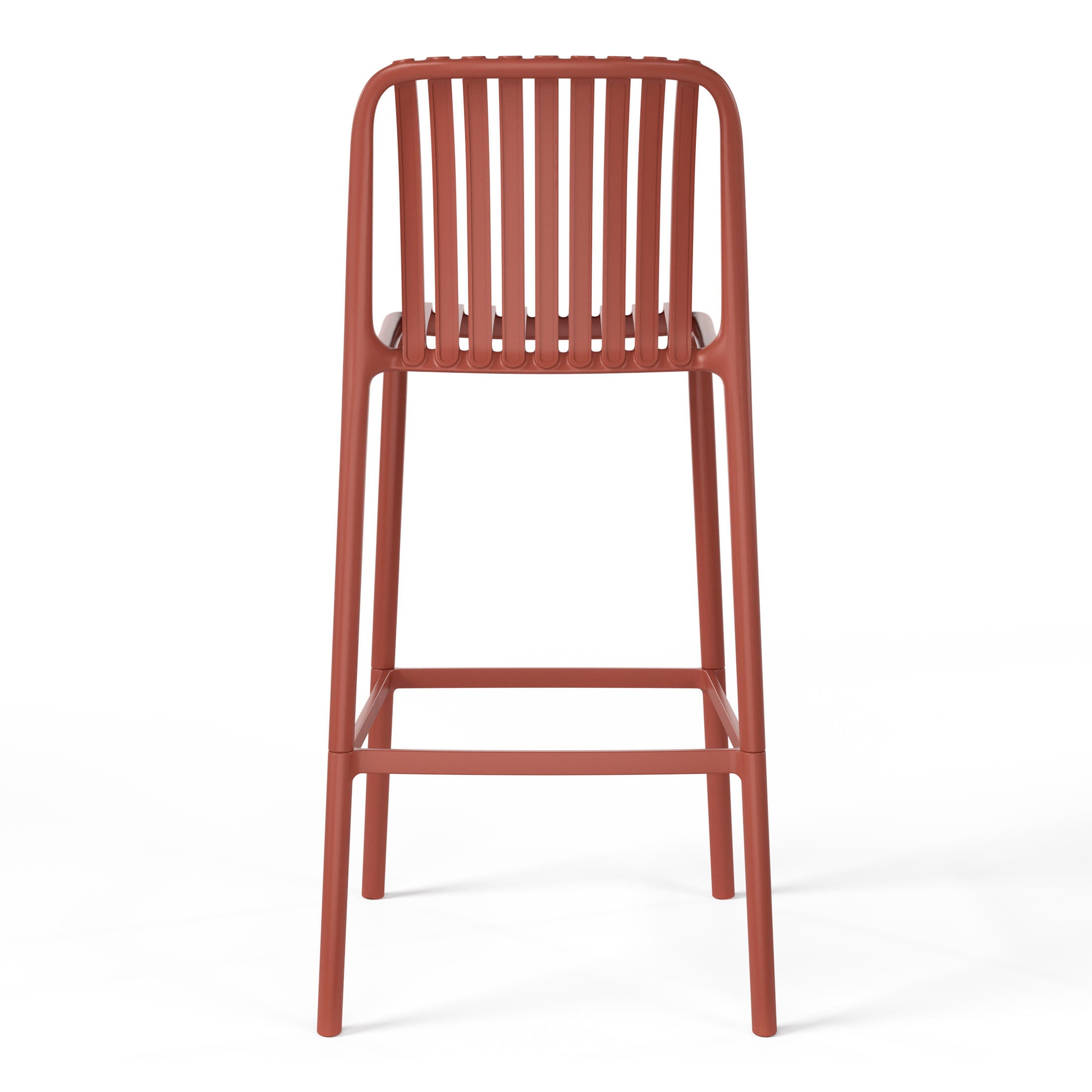 Westin Furniture Soleil Outdoor Bar Stool (Set of 2), Red, large