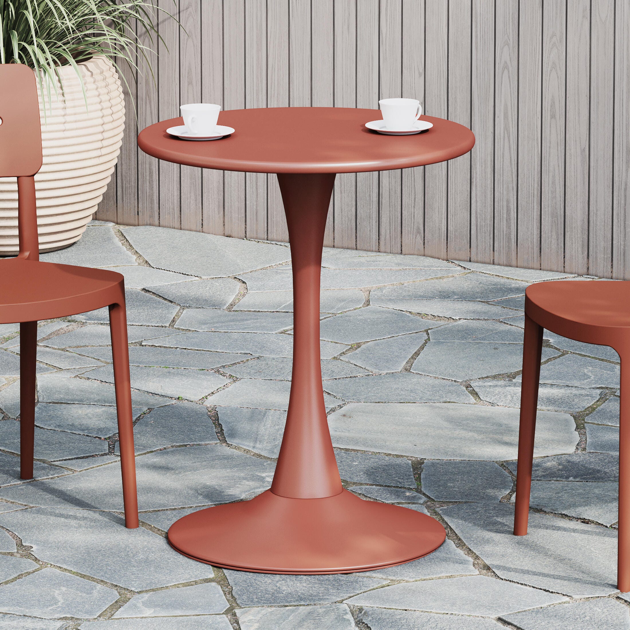 Westin Furniture Isla Outdoor Dining Table, Red, rollover