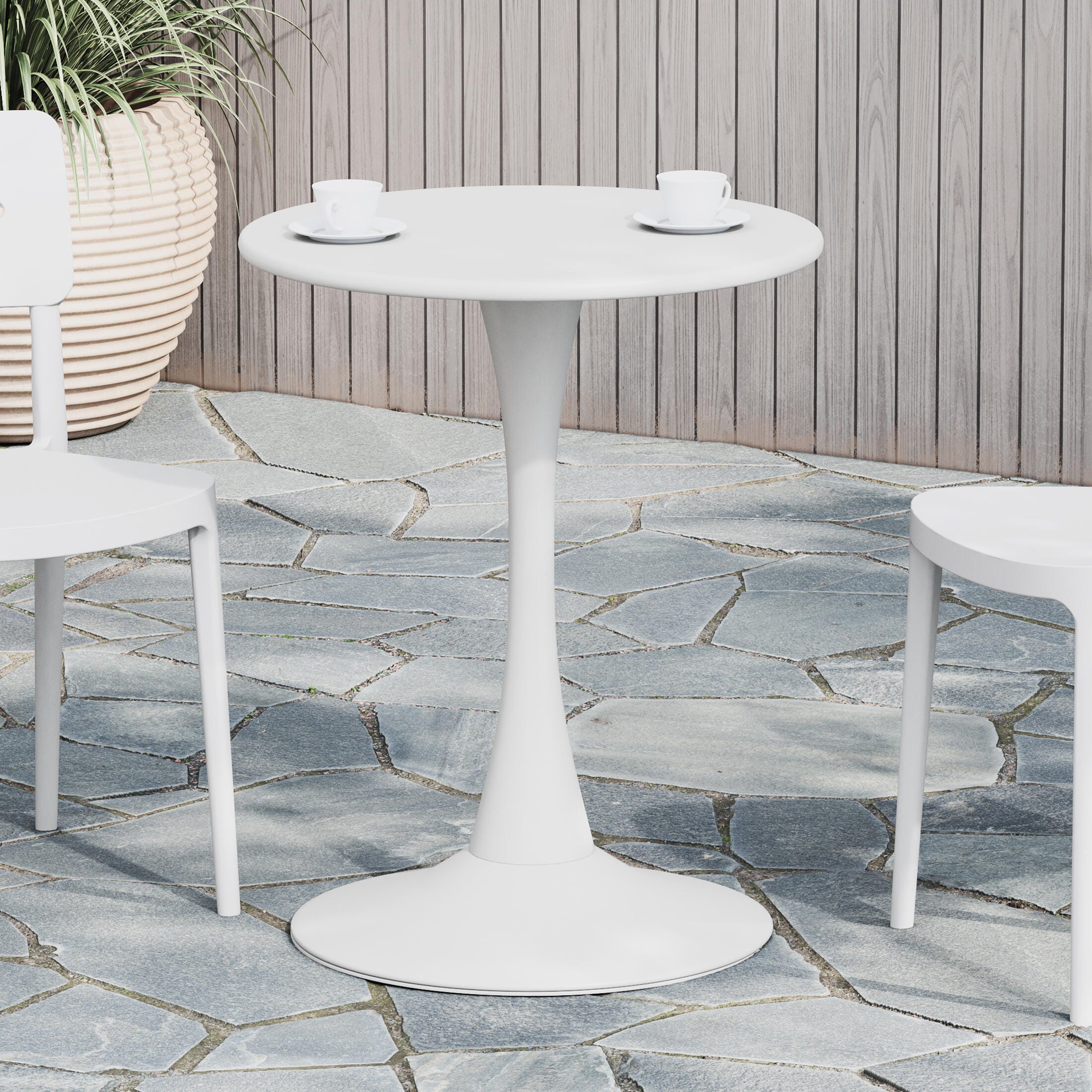 Westin Furniture Isla Outdoor Dining Table, White, rollover