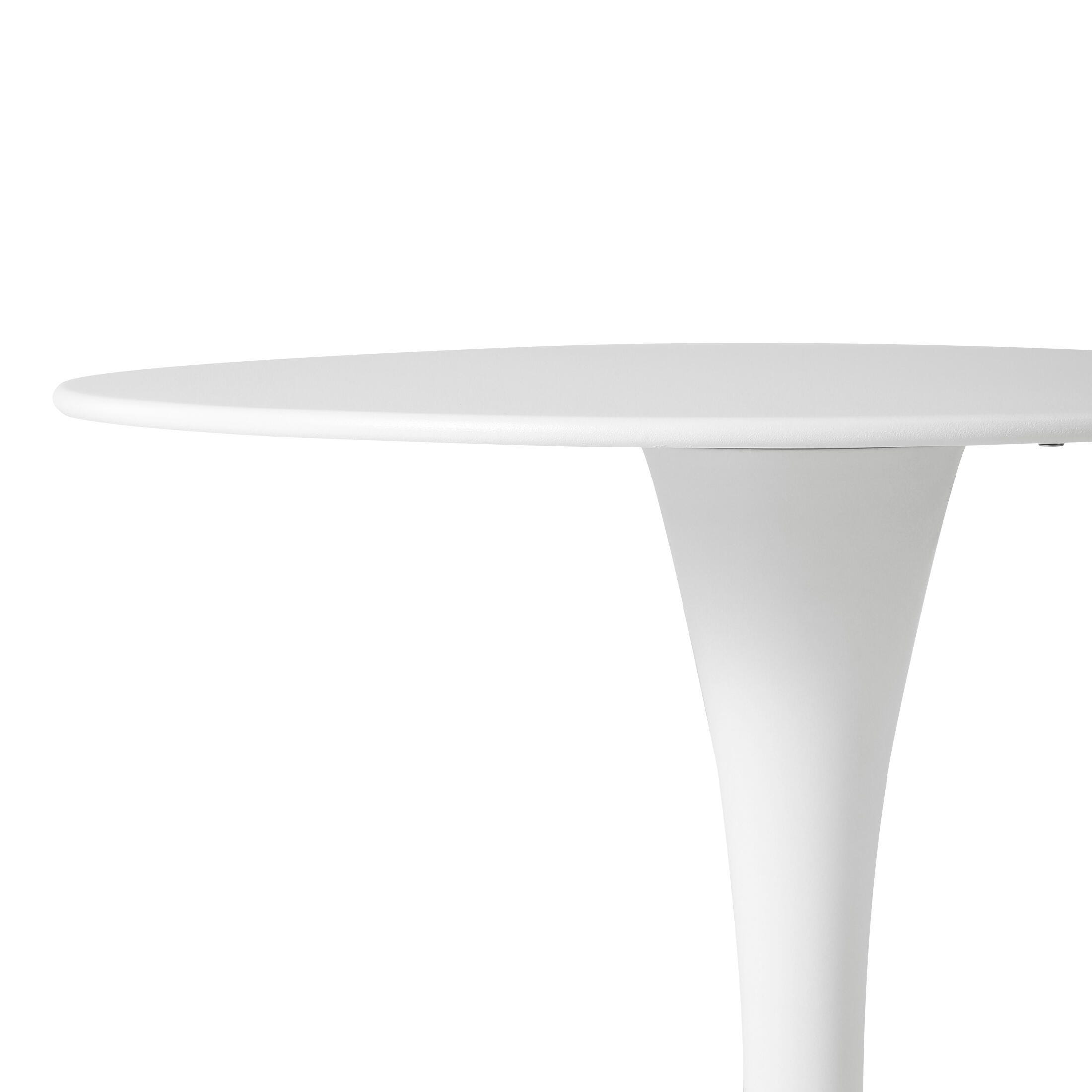 Westin Furniture Isla Outdoor Dining Table, White, large