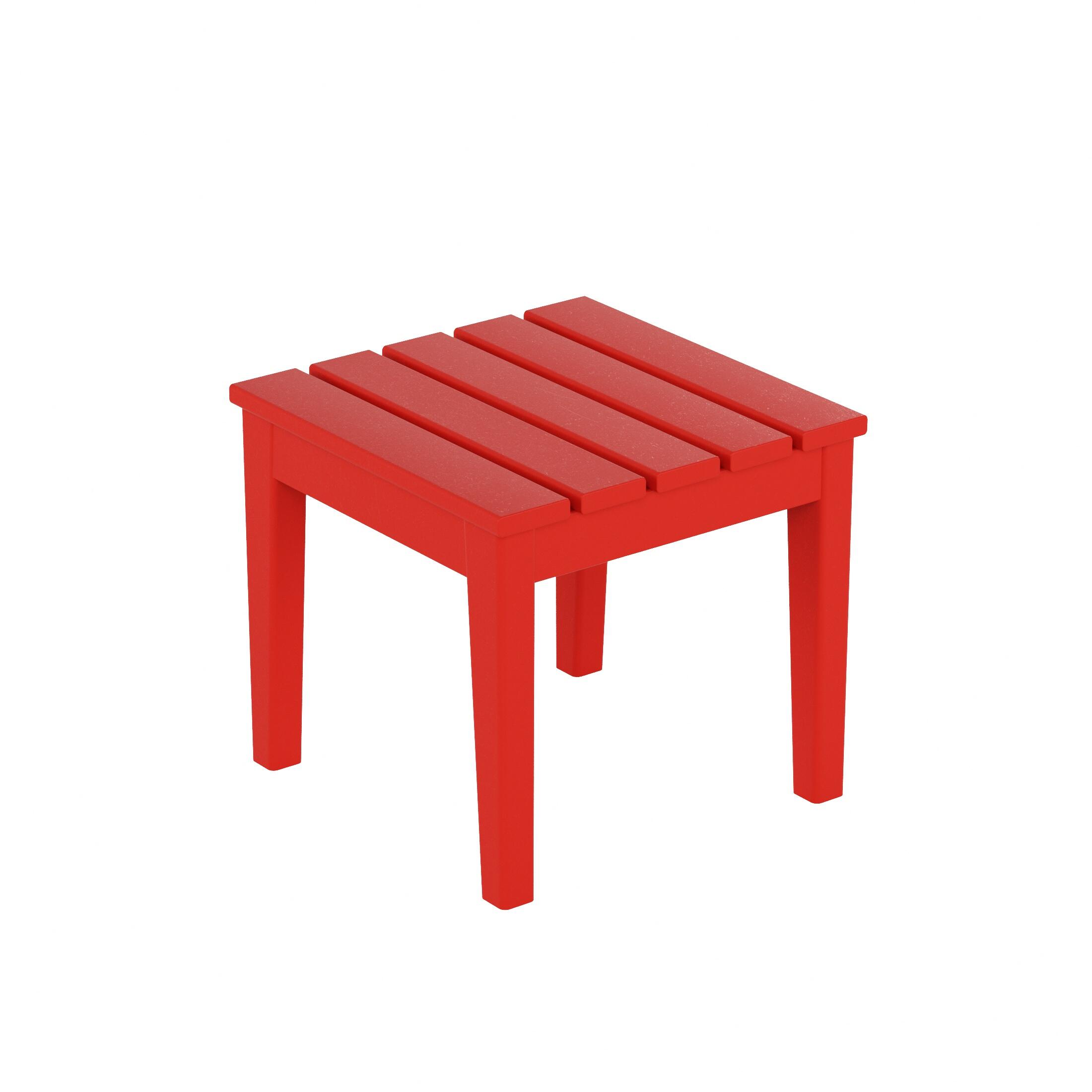 Westin Furniture Shoreside Outdoor Side Table, Red, large