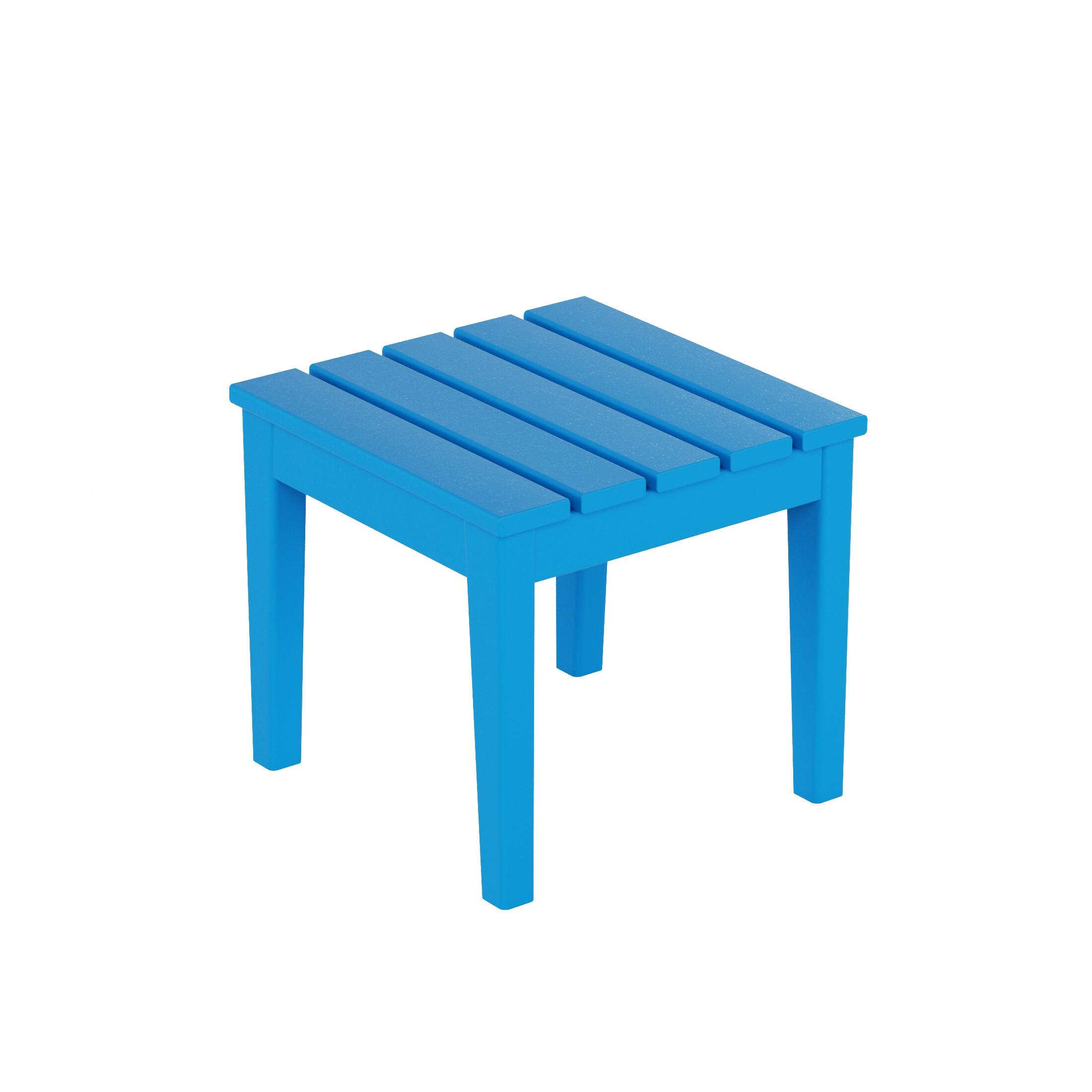 Westin Furniture Shoreside Outdoor Side Table, Pacific Blue, large
