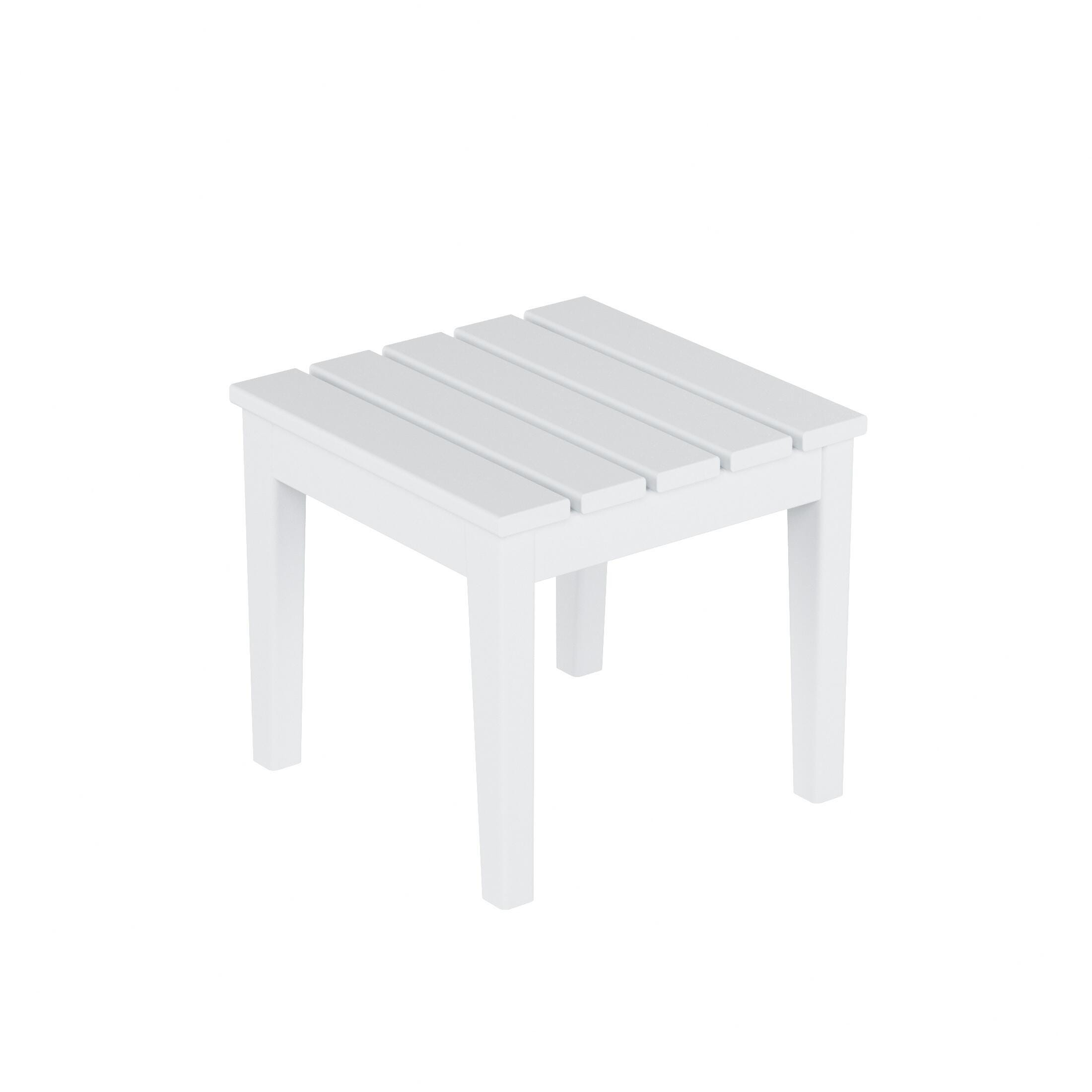 Westin Furniture Shoreside Outdoor Side Table, White, large