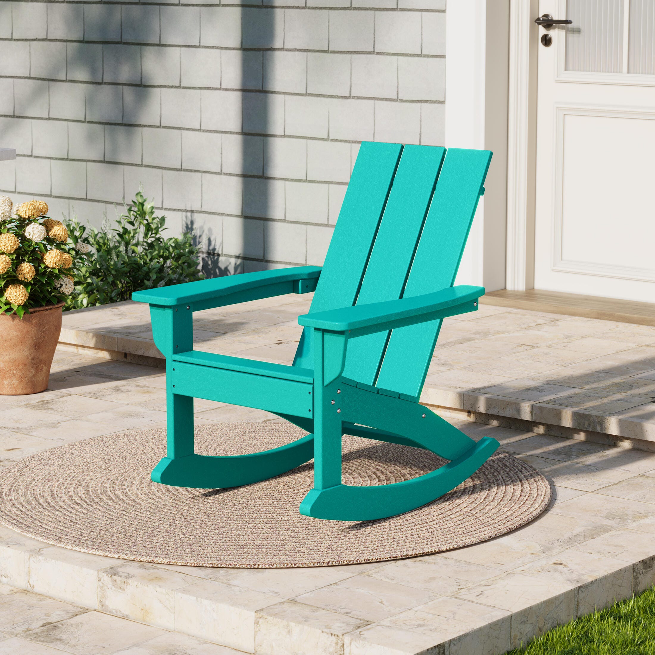 Westin Furniture Shoreside Outdoor Adirondack Chair, Turquoise, rollover