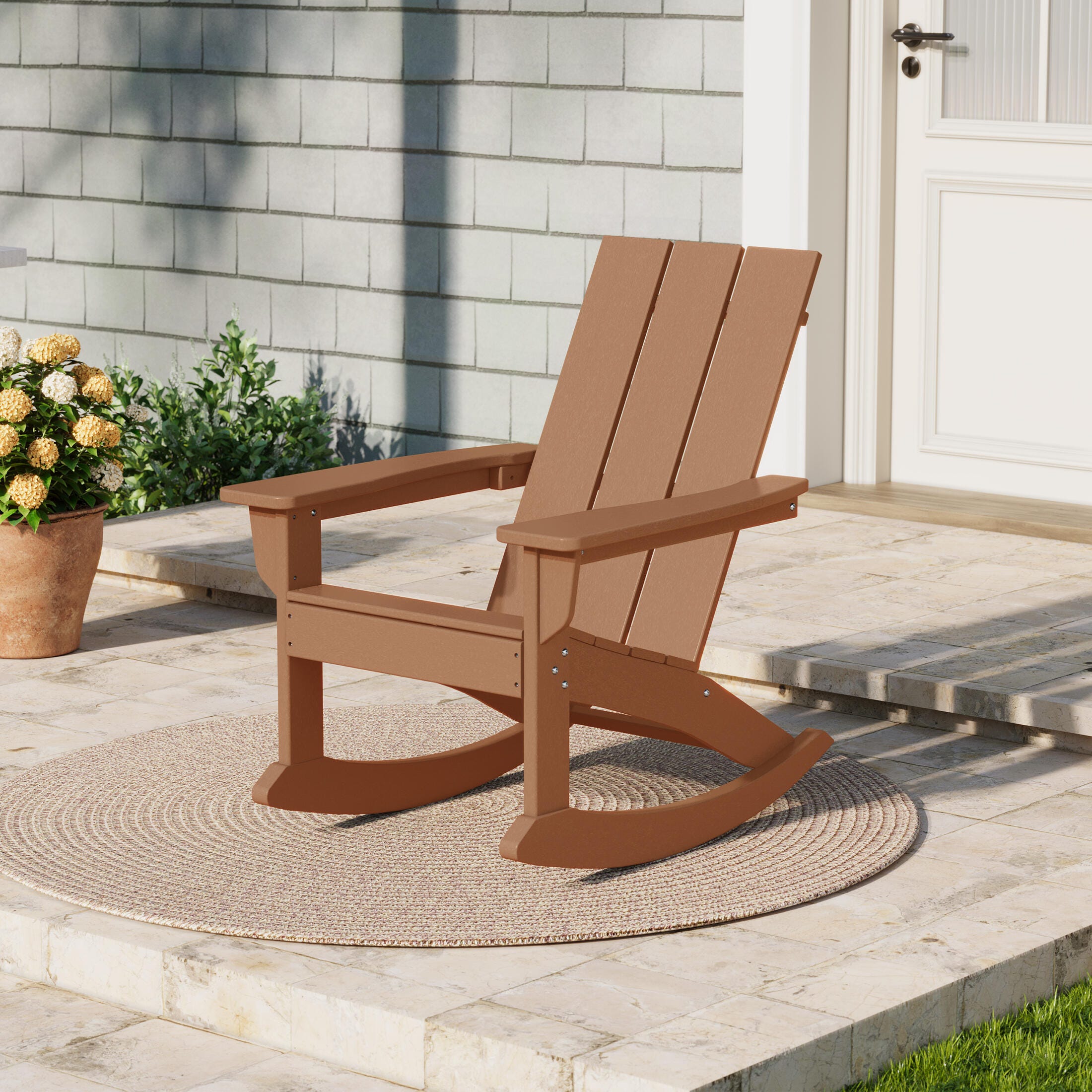 Westin Furniture Shoreside Outdoor Adirondack Chair, Teak, rollover