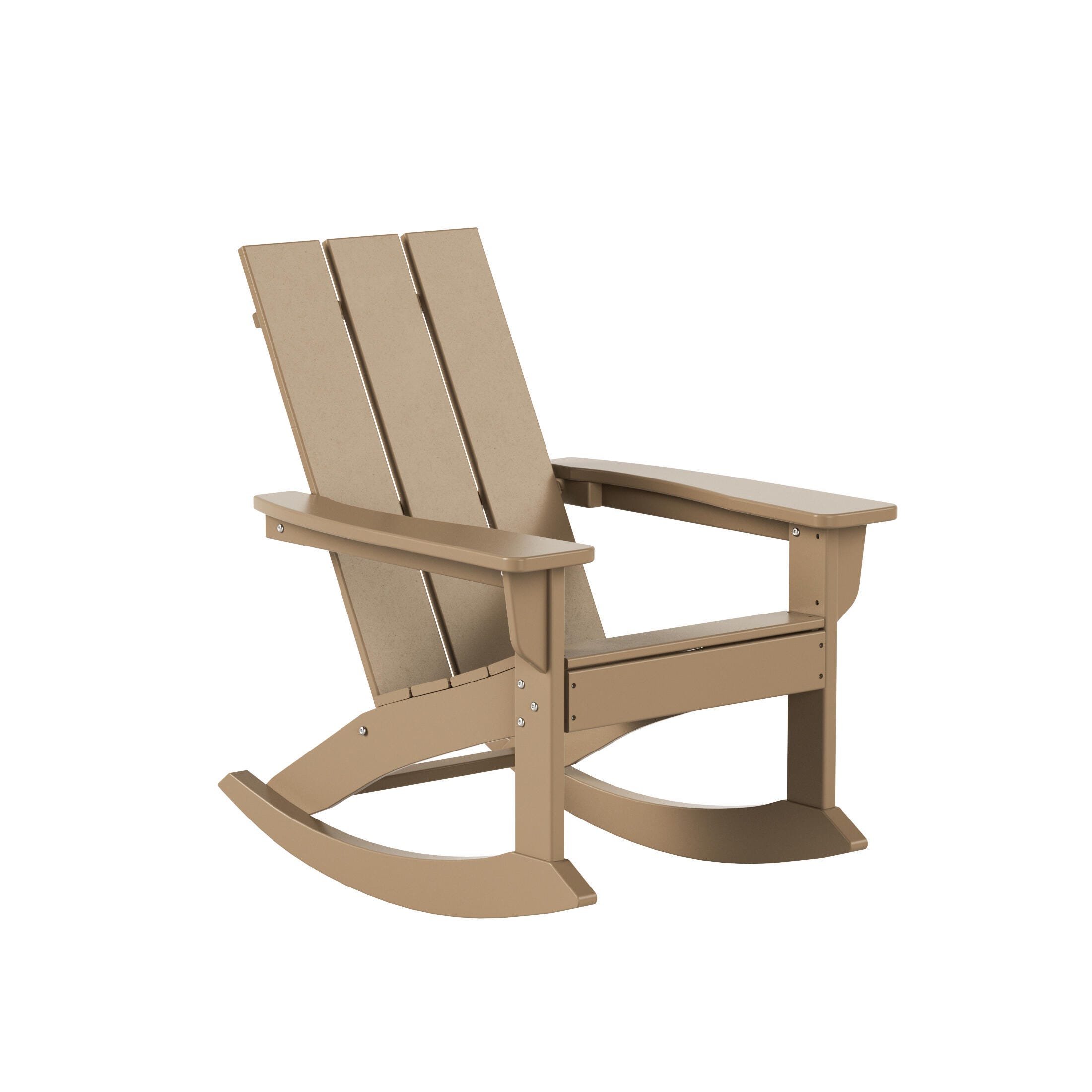 Westin Furniture Shoreside Outdoor Adirondack Chair, Brown, large